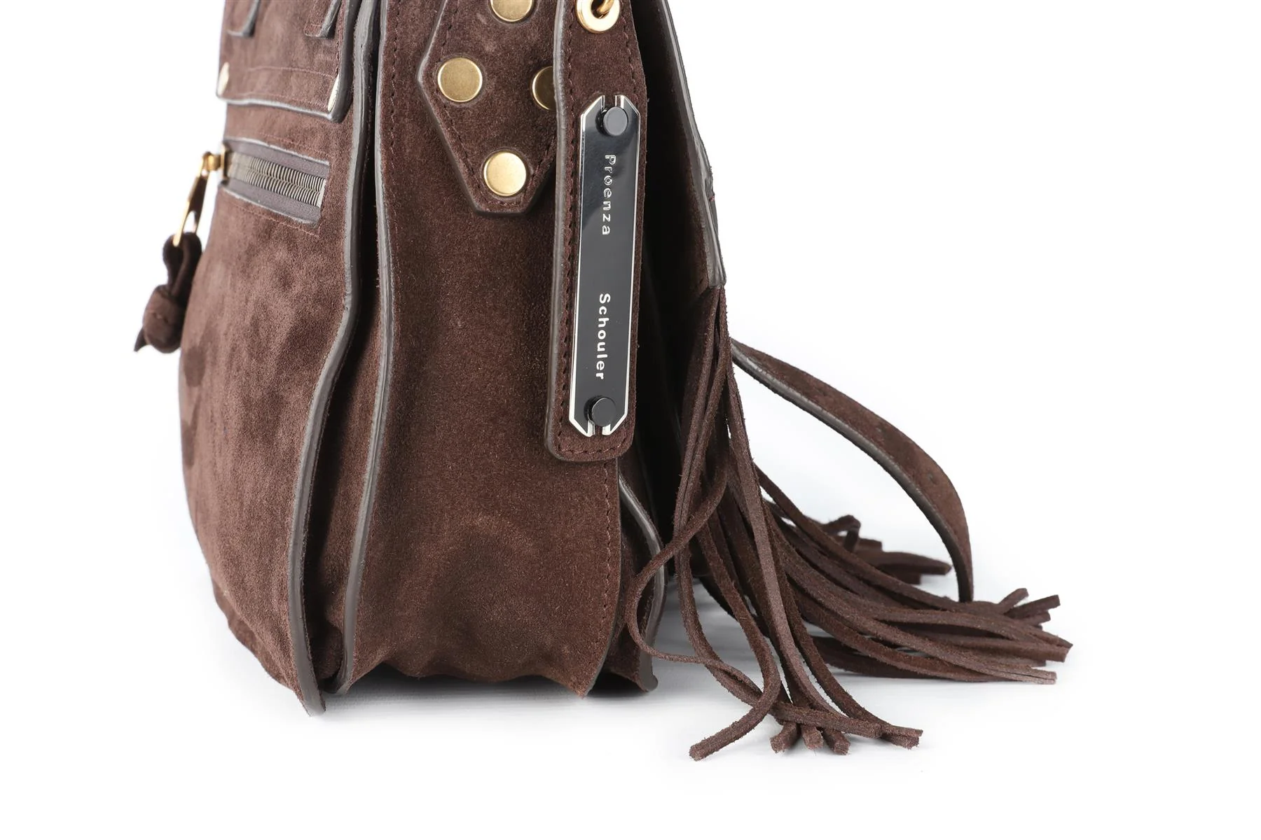 PROENZA SCHOULER BROWN PS1 SMALL SUEDE SHOULDER BAG - Image 9