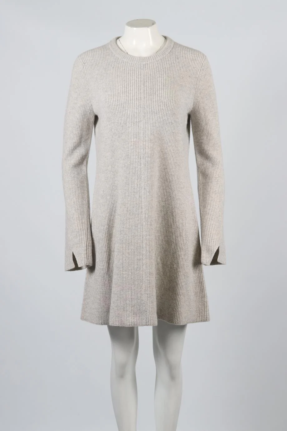 PROENZA SCHOULER RIBBED CASHMERE AND WOOL BLEND MINI DRESS MEDIUM - Image 2