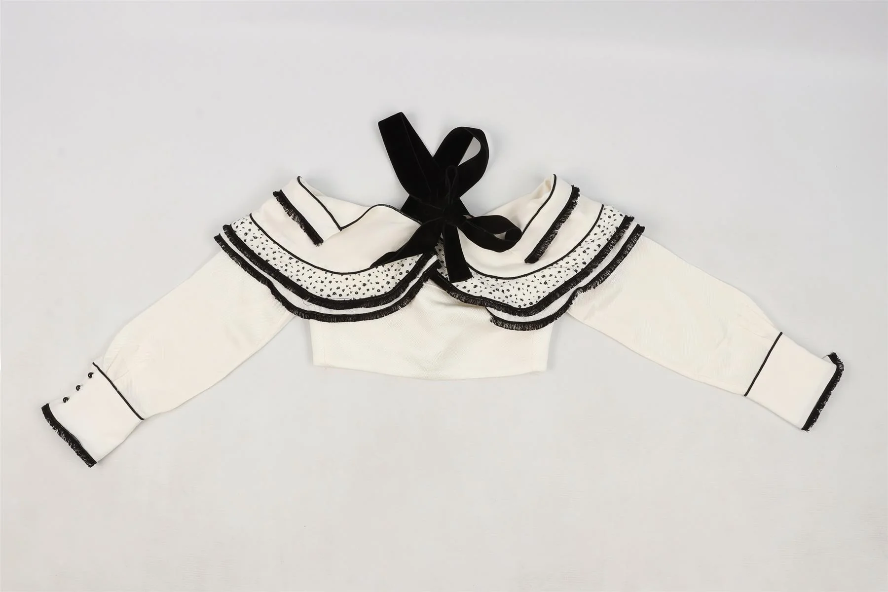 PROENZA SCHOULER WHITE WOVEN TOP US 2 UK 6 - Image 4