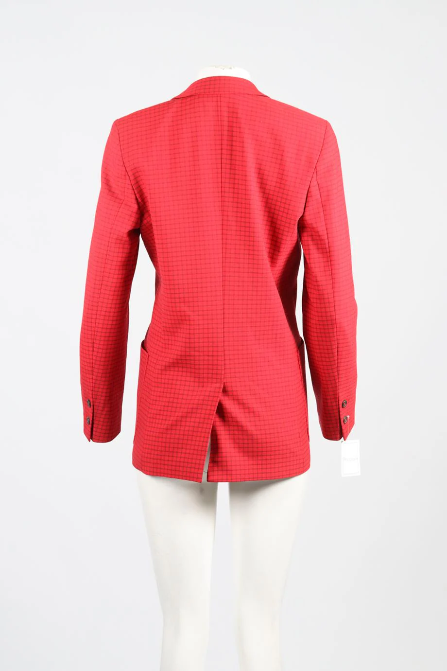 PS PAUL SMITH CHECKED WOOL BLEND BLAZER IT 42 UK 10 - Image 4