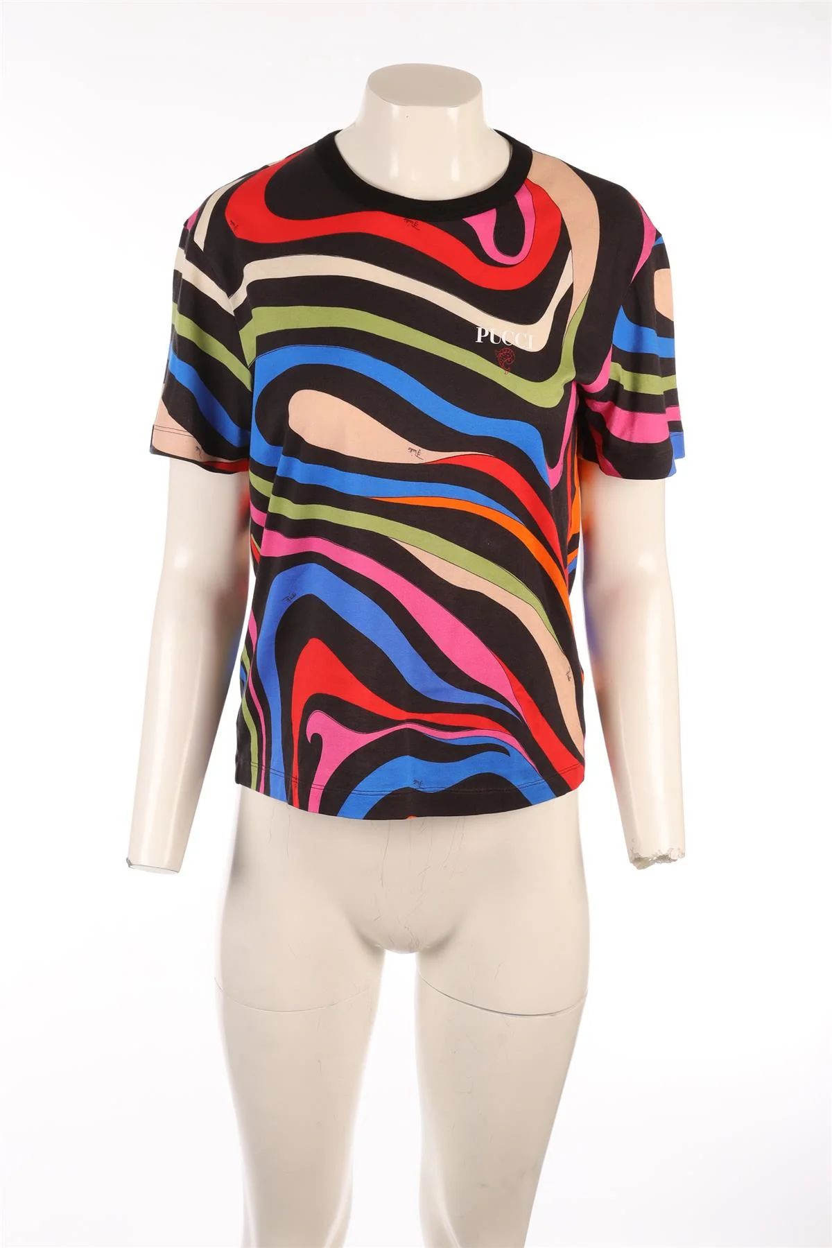 PUCCI MULTI COTTON T-SHIRT MEDIUM - Image 2