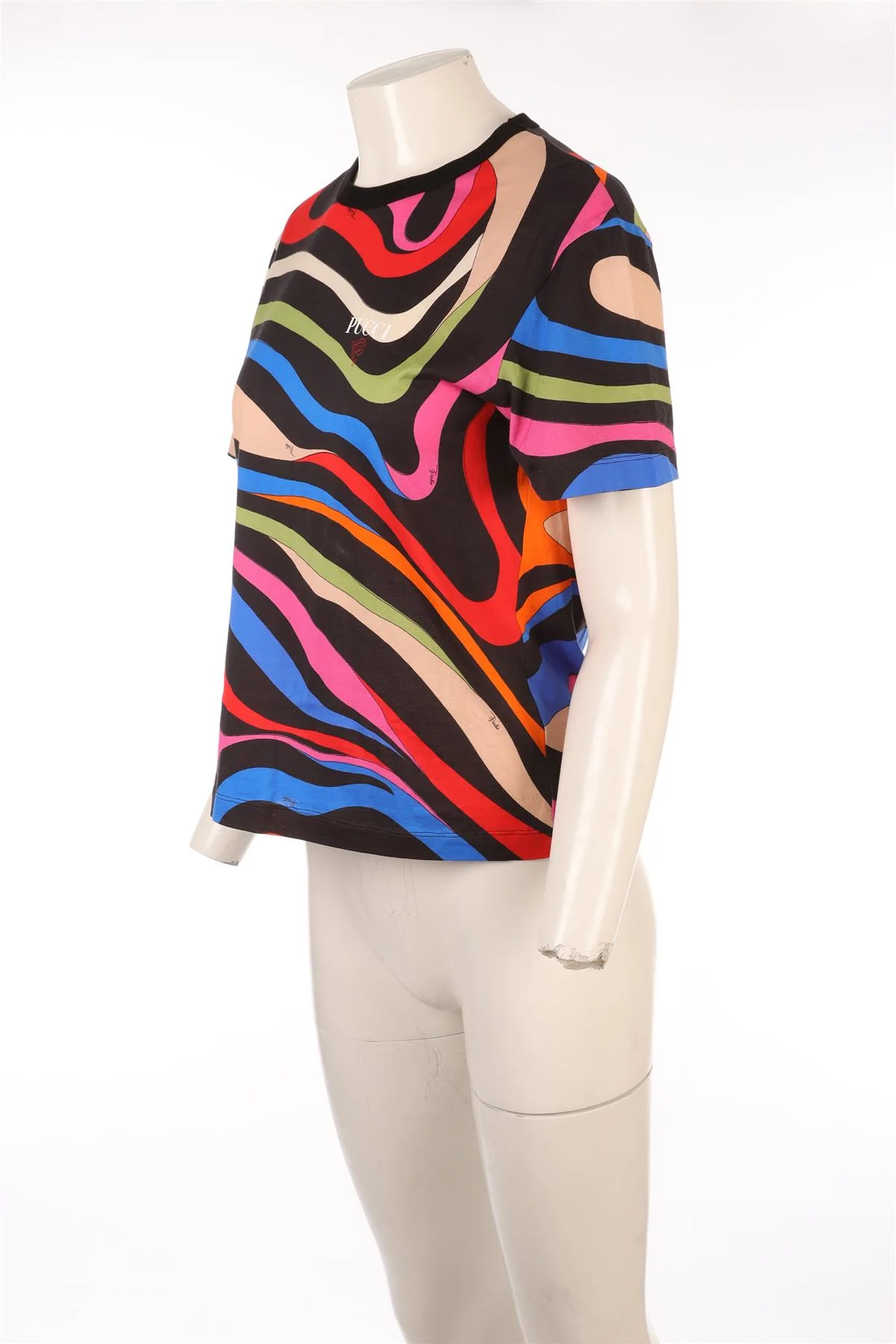 PUCCI MULTI COTTON T-SHIRT MEDIUM - Image 3