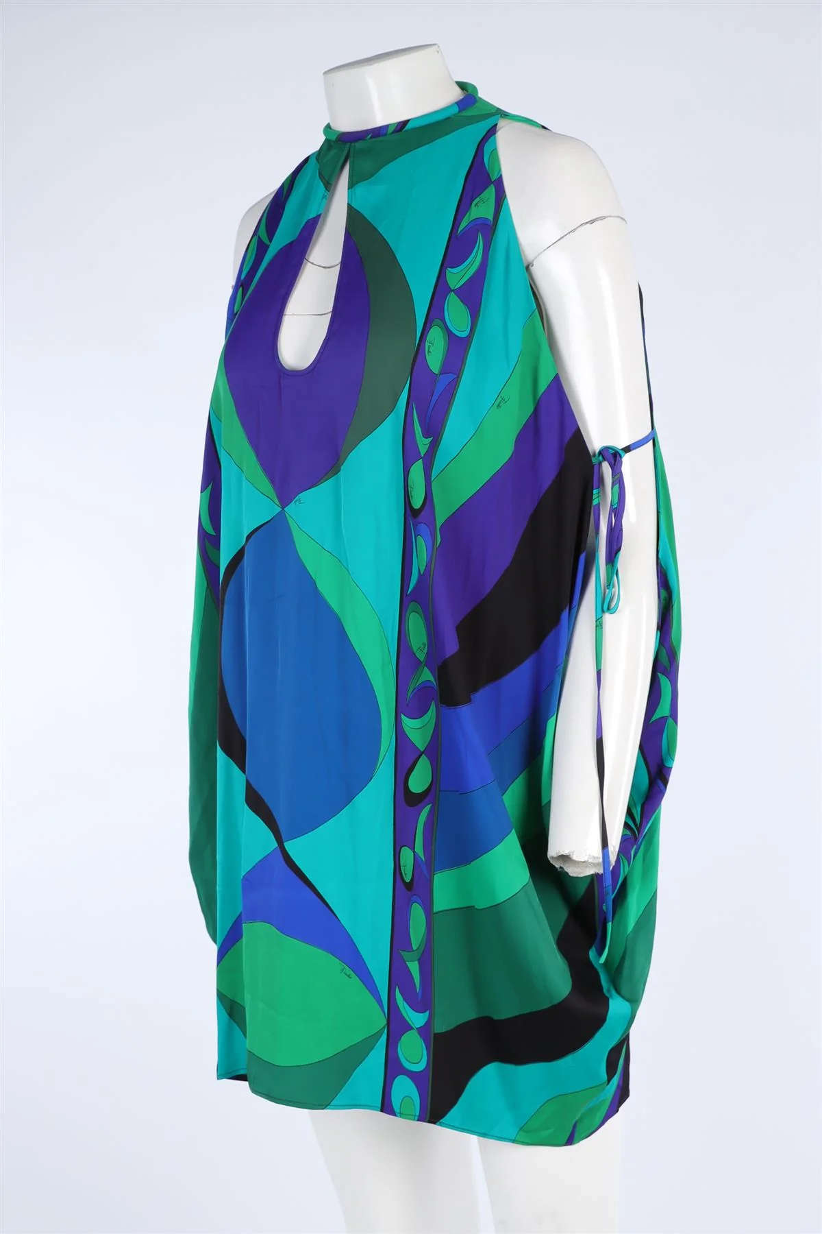 PUCCI MULTI SATIN MINI DRESS IT 36 UK 4 - Image 2