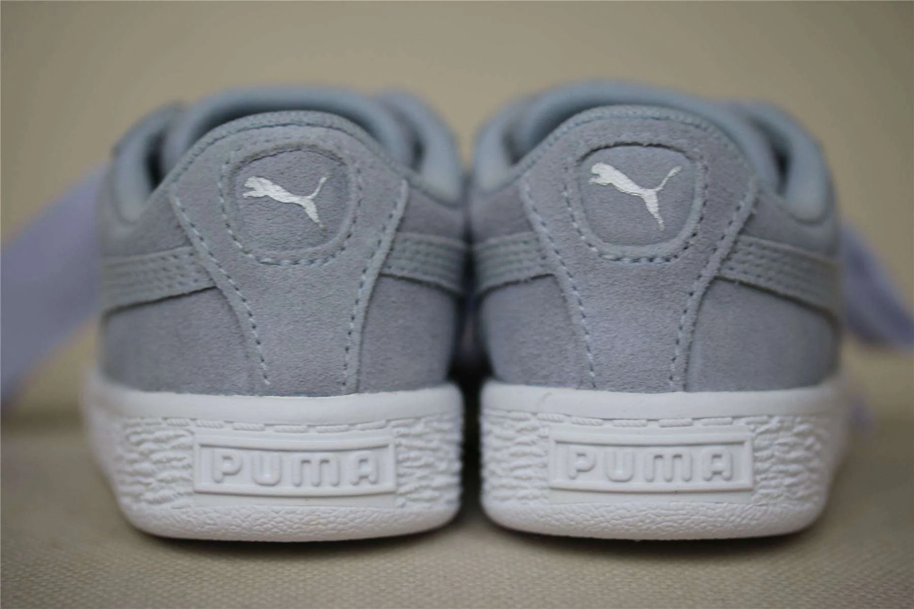 PUMA SUEDE HEART KIDS PURPLE TRAINERS EU 24 UK 7 US 8 - Image 3