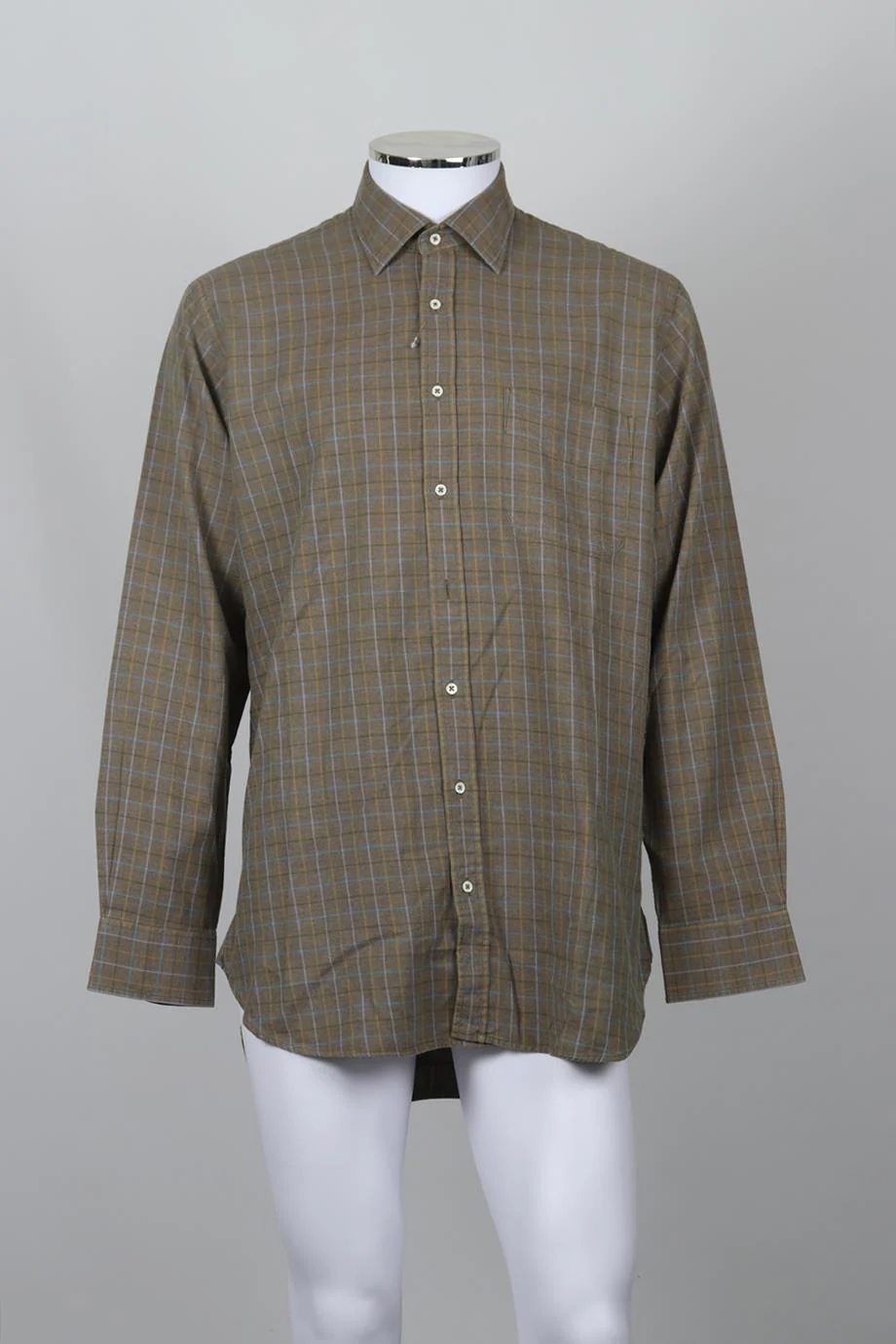 PURDEY MEN'S CHECKED COTTON SHIRT UK/US CHEST 36 - Image 2