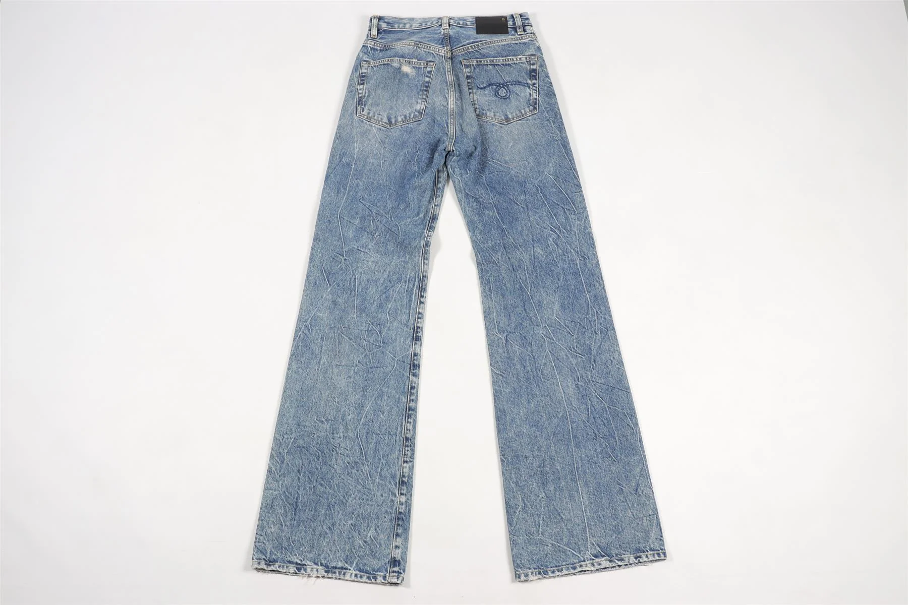 R13 BLUE WIDE LEG JEANS W 27 UK 8 - 10 - Image 4
