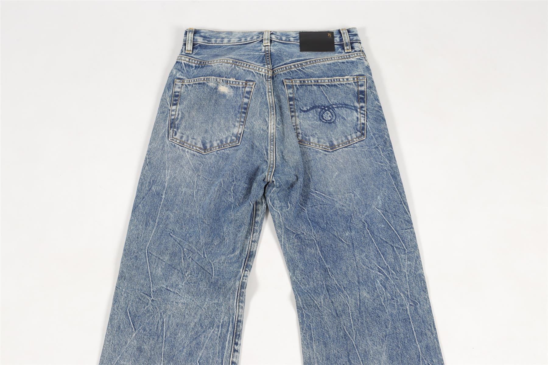 R13 BLUE WIDE LEG JEANS W 27 UK 8 - 10 - Image 5