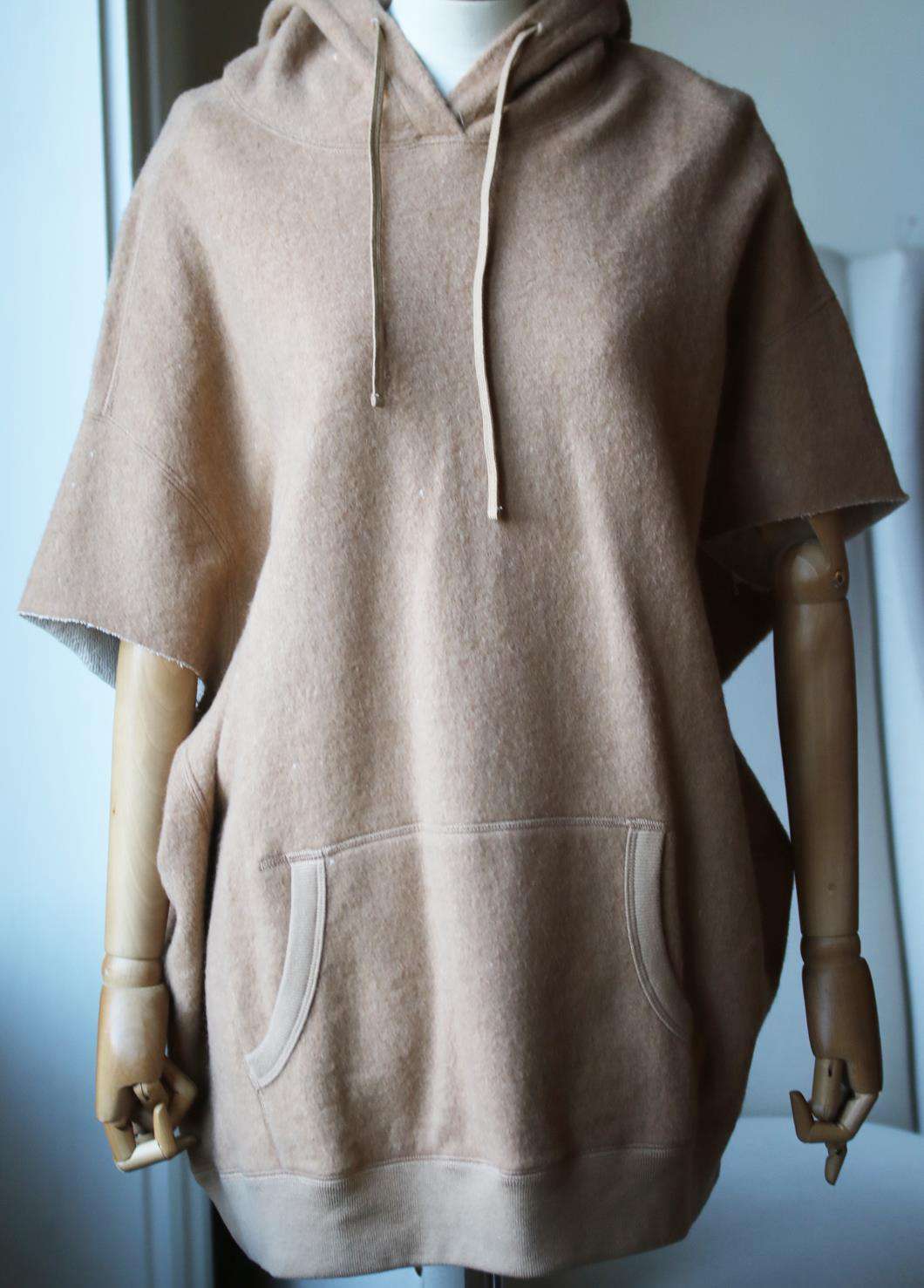 R13 COTTON AND CAMEL HAIR BLEND HOODED TOP MEDIUM - Image 2