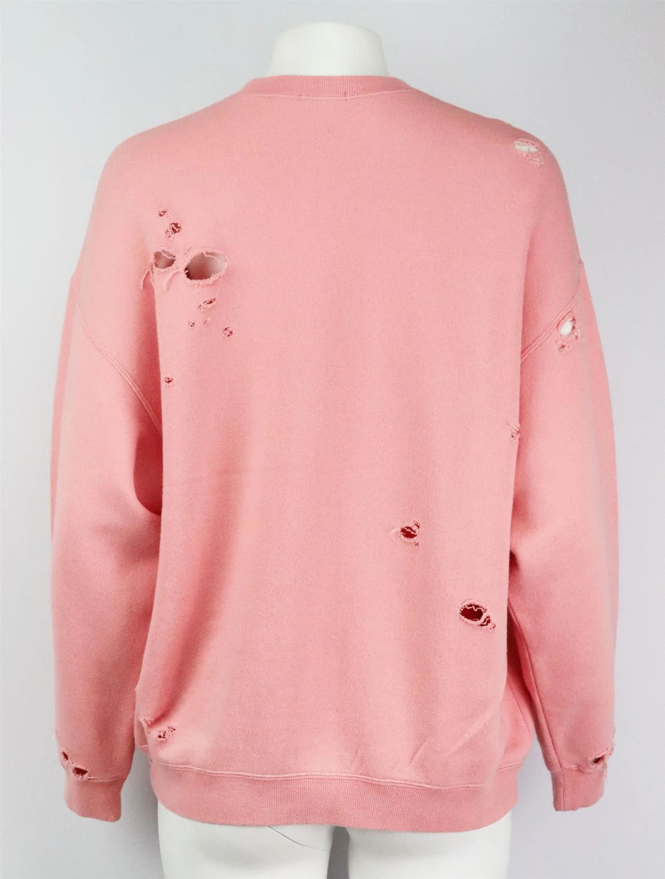 R13 DISTRESSED PRINTED COTTON TERRY SWEATSHIRT XSMALL - Image 4