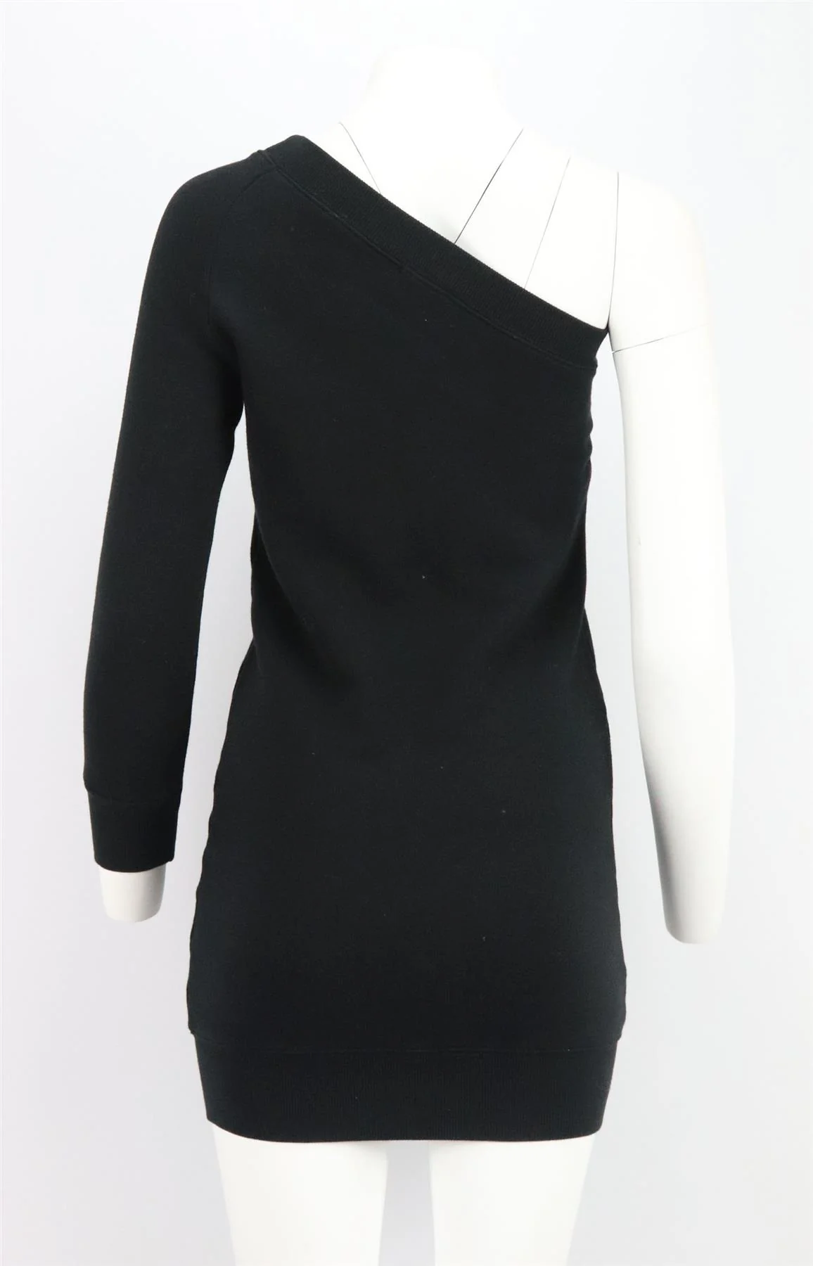R13 ONE SHOULDER COTTON TERRY MINI DRESS XSMALL - Image 4
