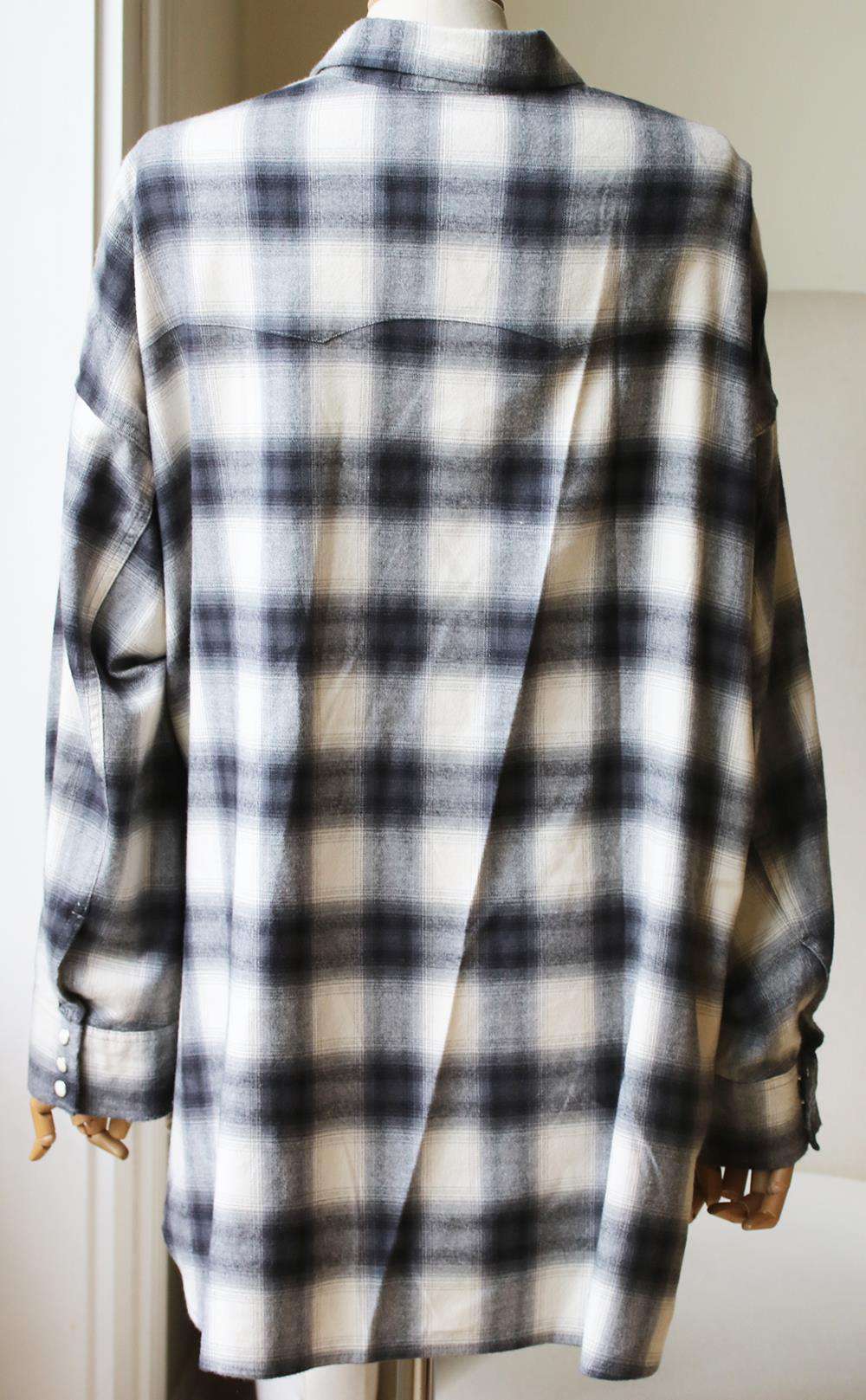 R13 WESTERN FRINGE COTTON BLEND SHIRT SMALL - Image 4