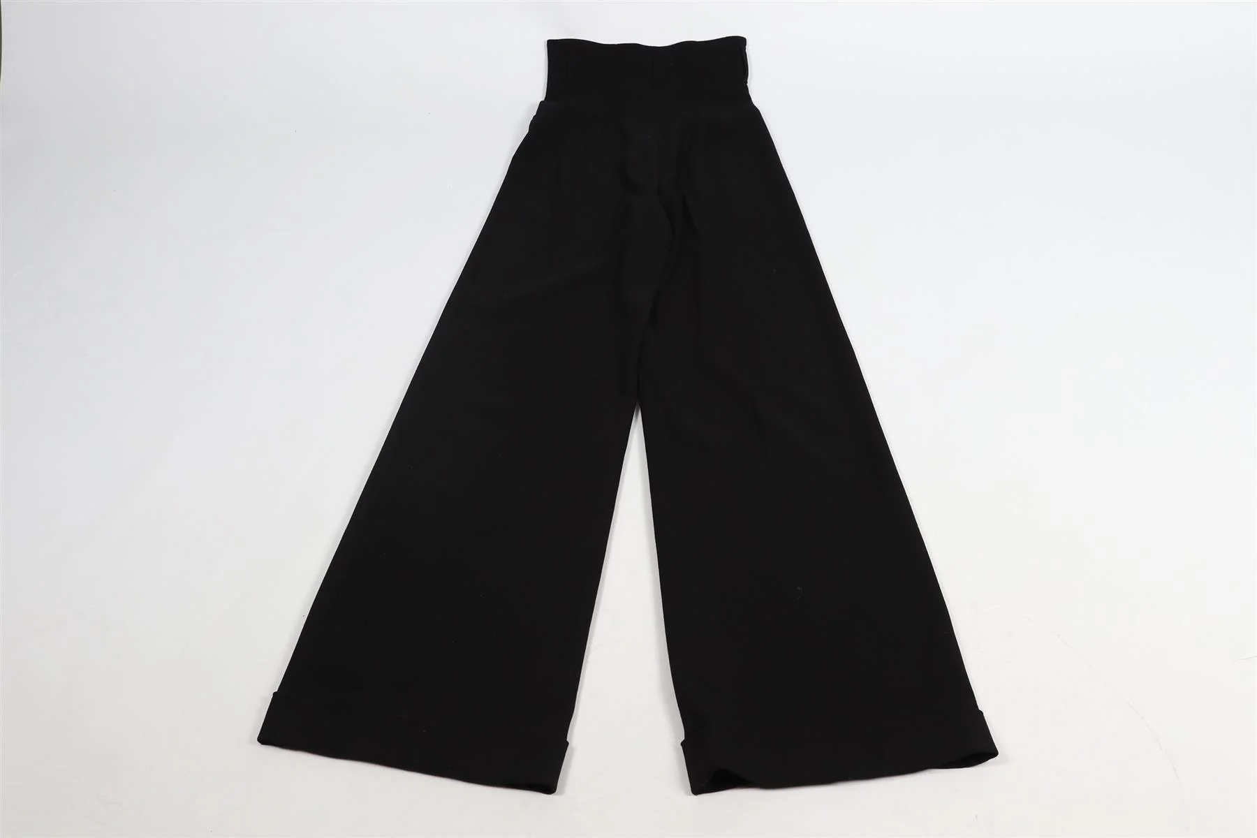 RACIL BLACK WOOL WIDE LEG PANTS FR 34 UK 6 - Image 5
