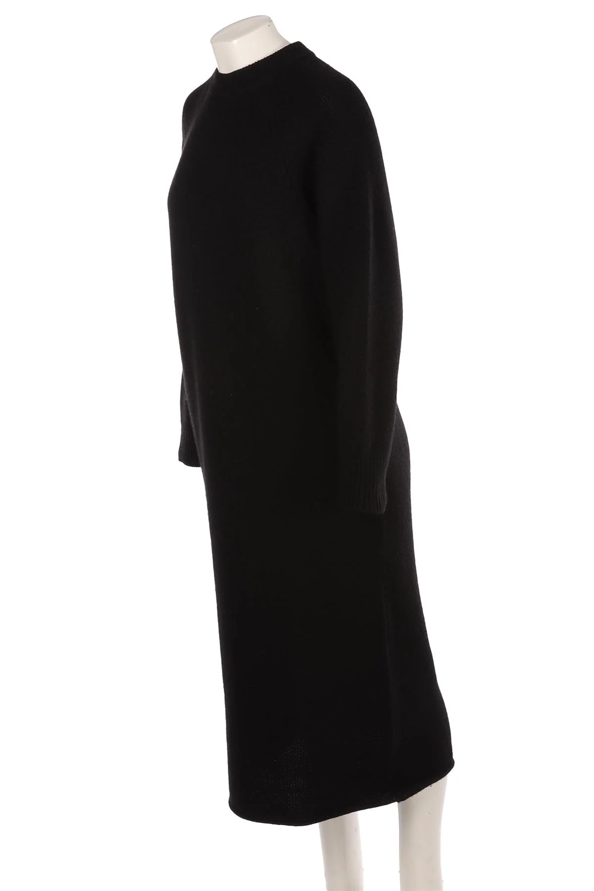RAEY BLACK CASHMERE MAXI DRESS XXSMALL - Image 3