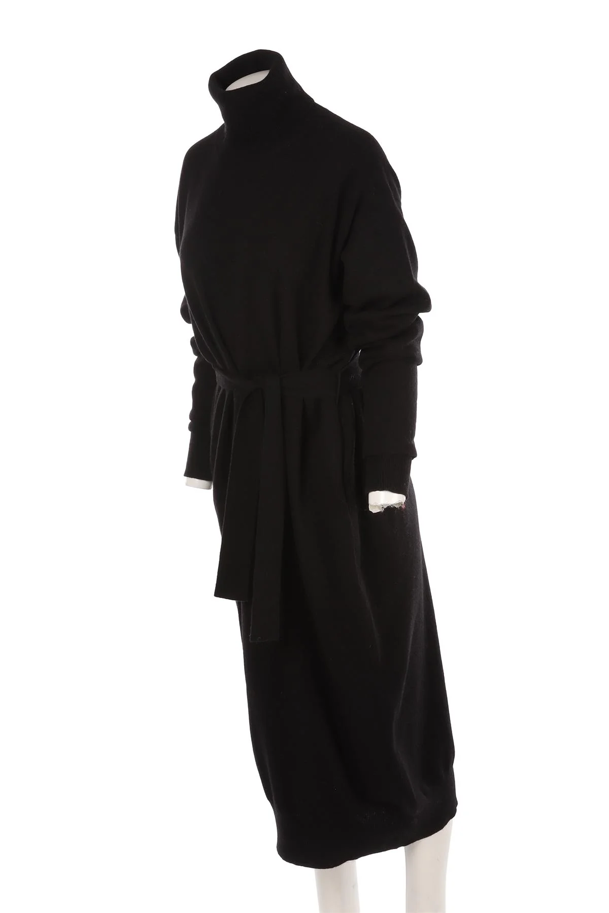 RAEY BLACK CASHMERE MAXI DRESS XXSMALL - Image 2