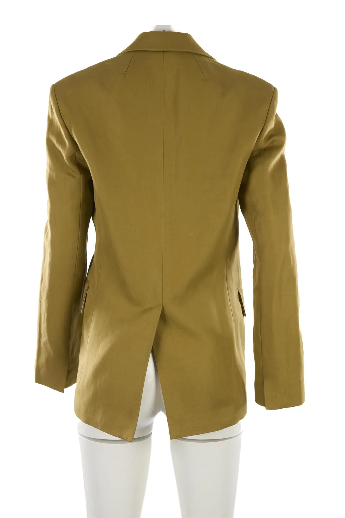 RAEY GREEN COTTON BLAZER UK 4 - Image 4