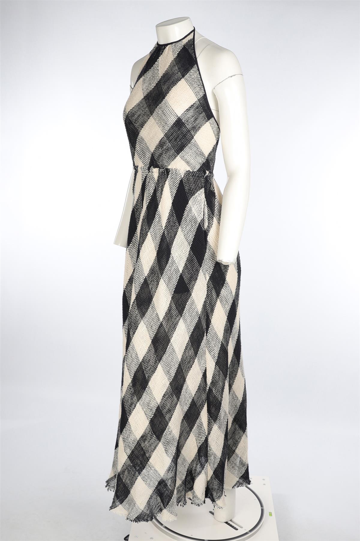 RAEY NAVY COTTON MAXI DRESS XXSMALL/XSMALL - Image 3