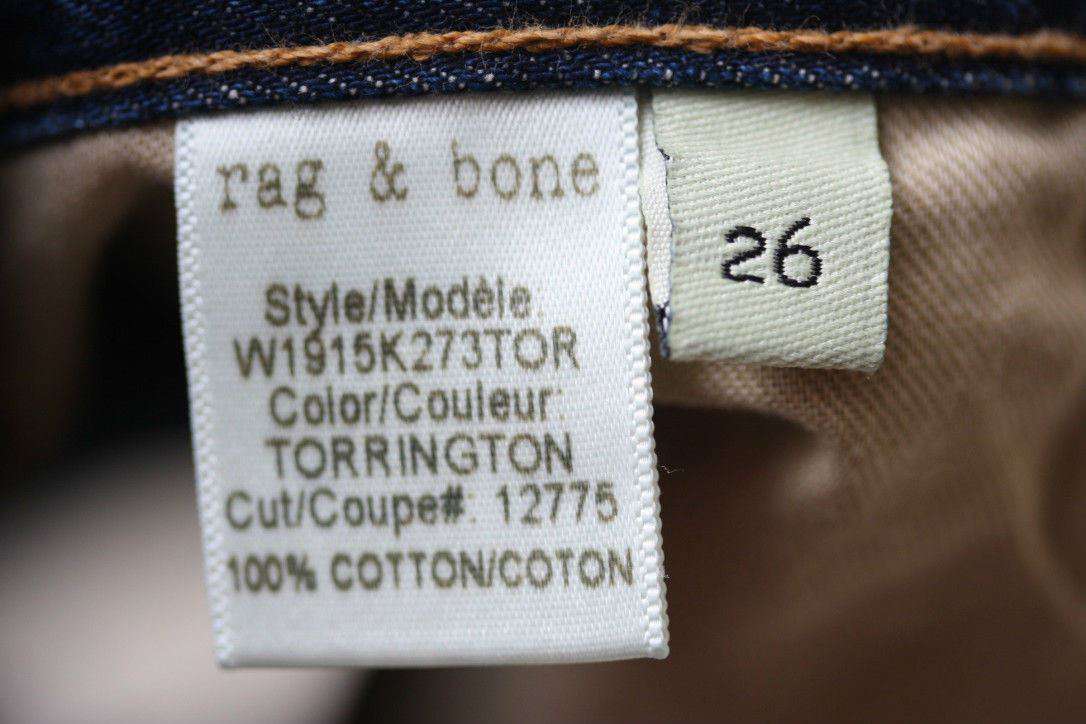 RAG AND BONE BOYFRIEND TORRINGTON CUT OFF DENIM SHORTS W26 UK 8 - Image 9
