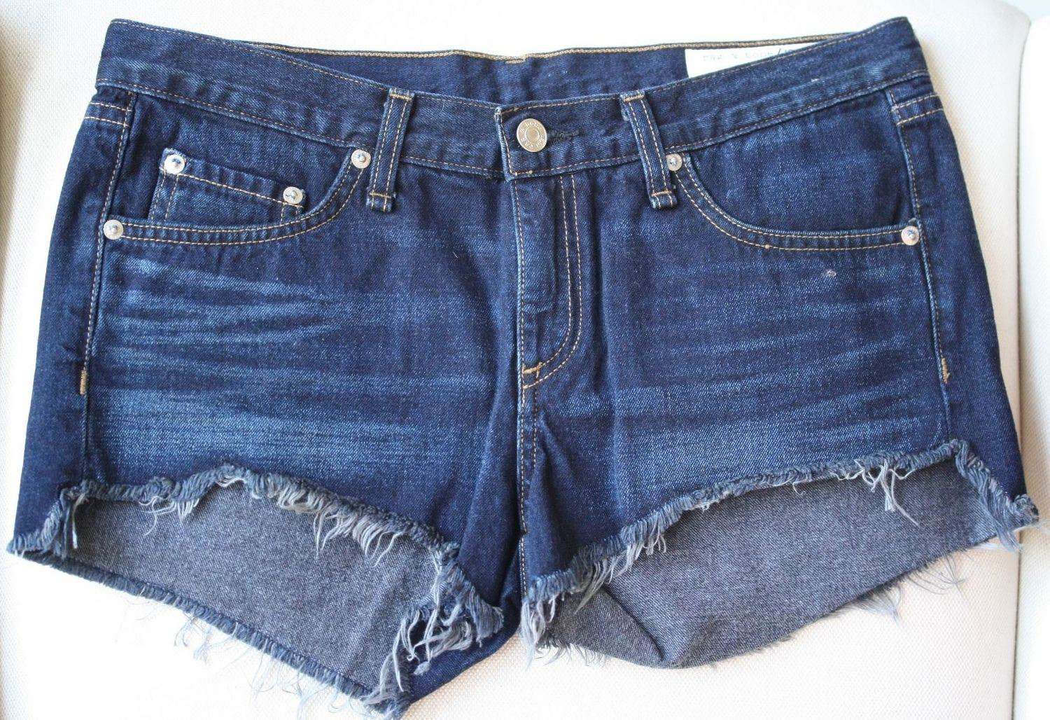 RAG AND BONE CUT OFF SHORTS IN CATSKILLS W26 UK 8 - Image 4
