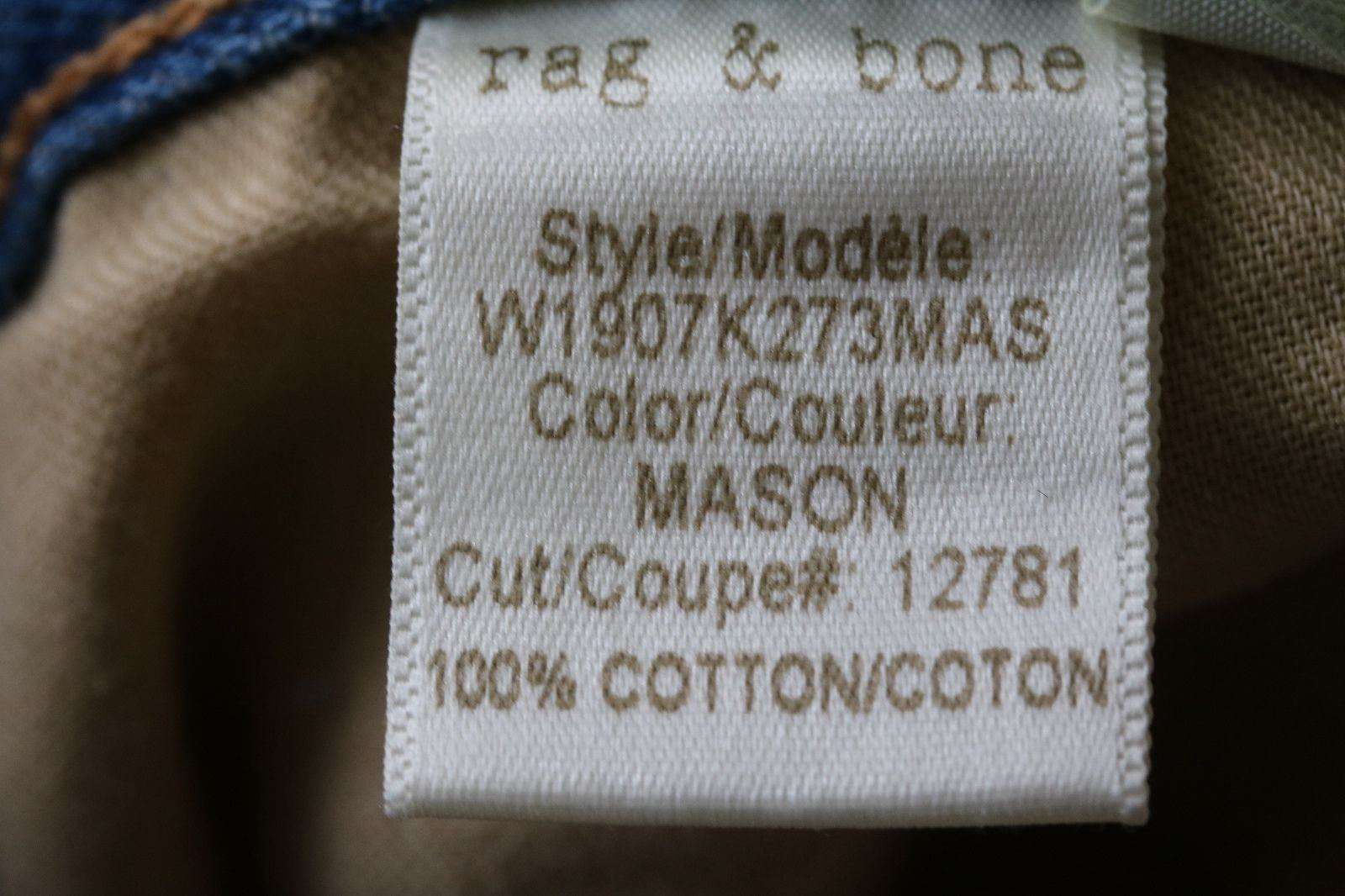 RAG AND BONE/JEAN CUTOFF DENIM SHORTS IN MASON W25 UK 6/8 - Image 7