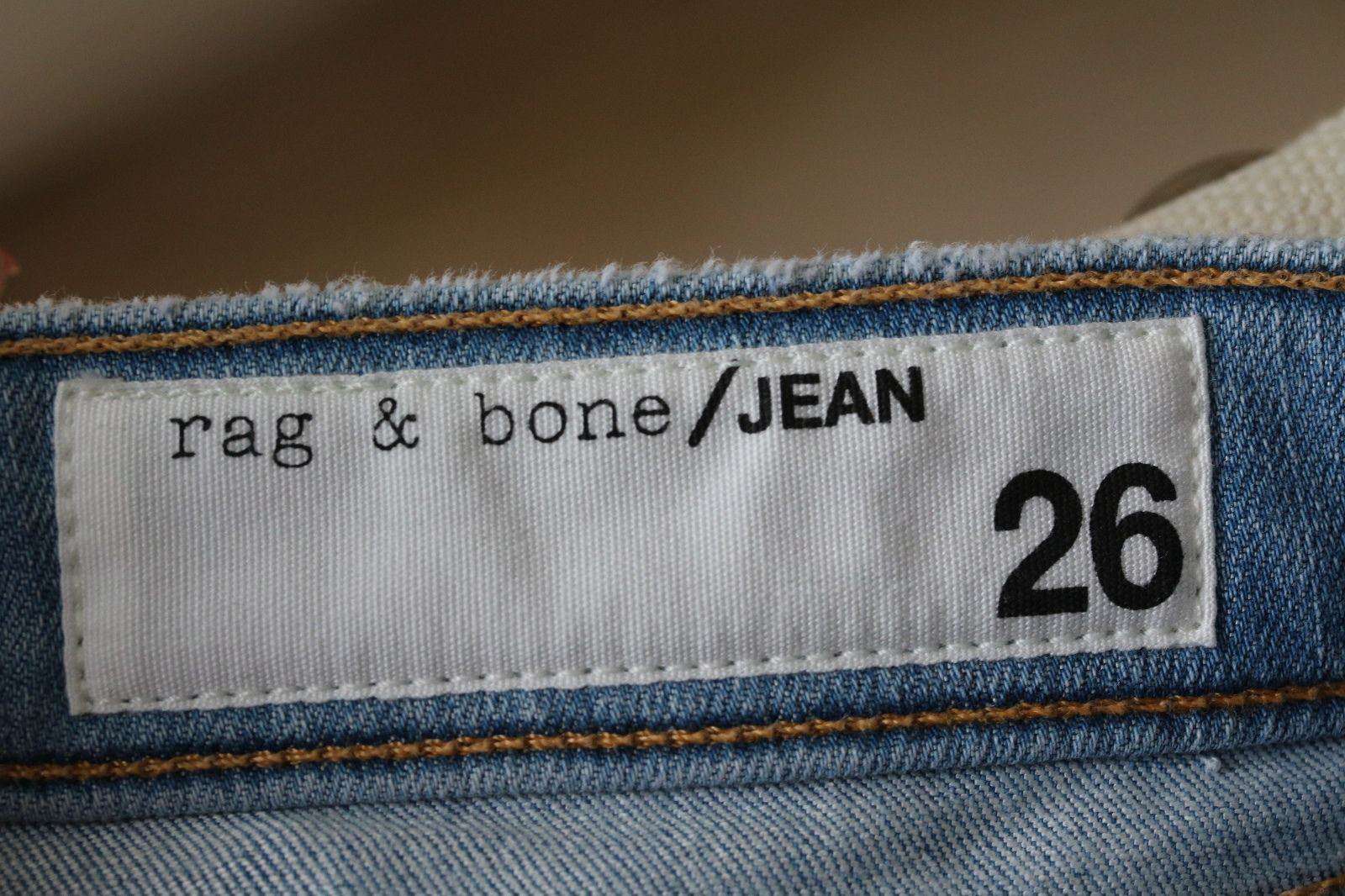 RAG AND BONE SLIM SKINNY JEANS IN BIRDIE W26 UK 8 - Image 7