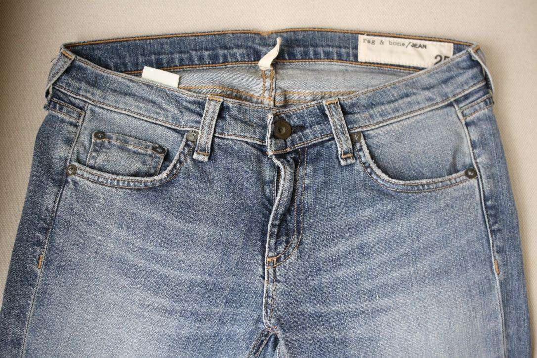 RAG AND BONE THE DRE BOYFRIEND MARINER JEANS W25 UK 6/8 - Image 7