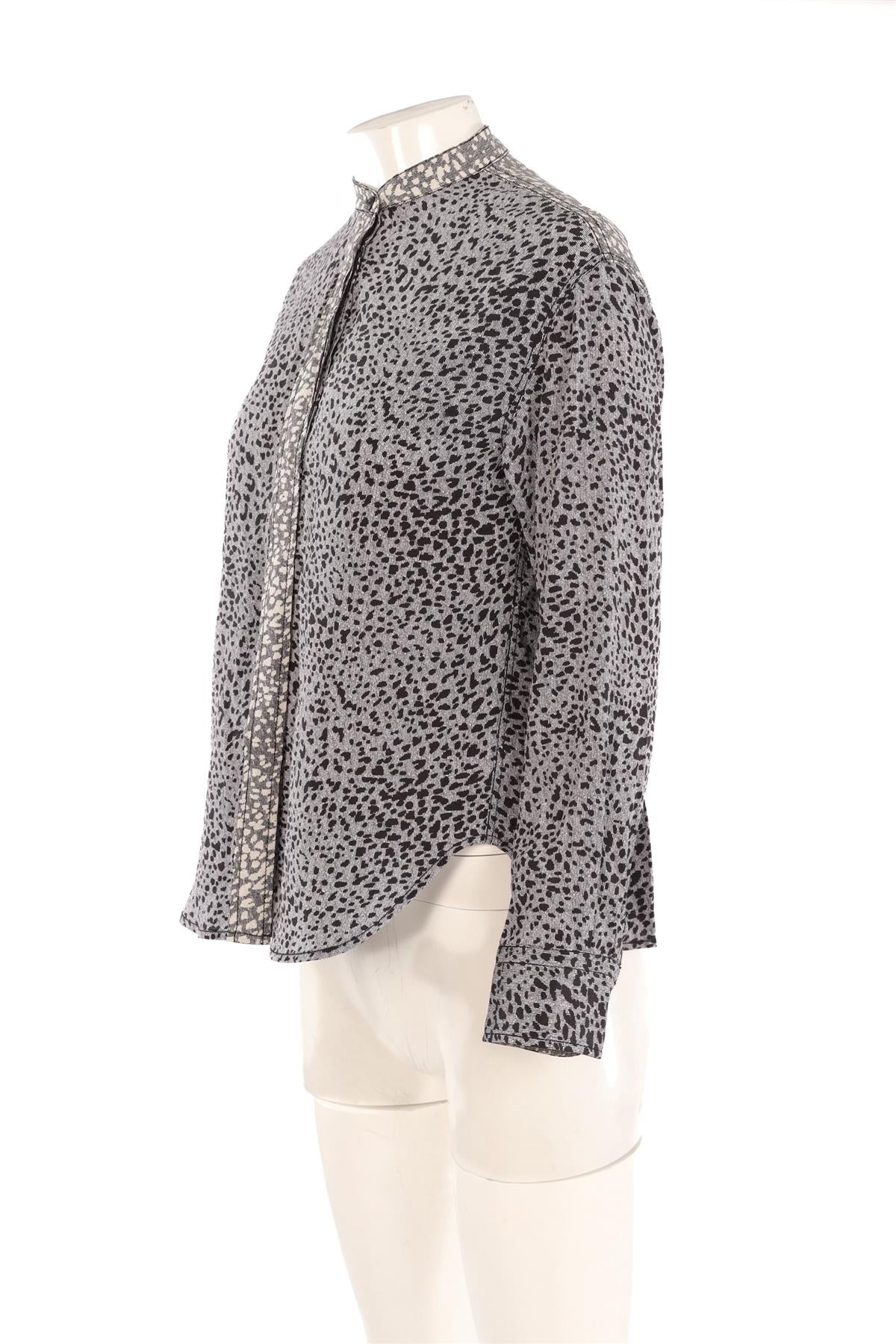 RAG & BONE GREY SILK SHIRT SMALL - Image 3
