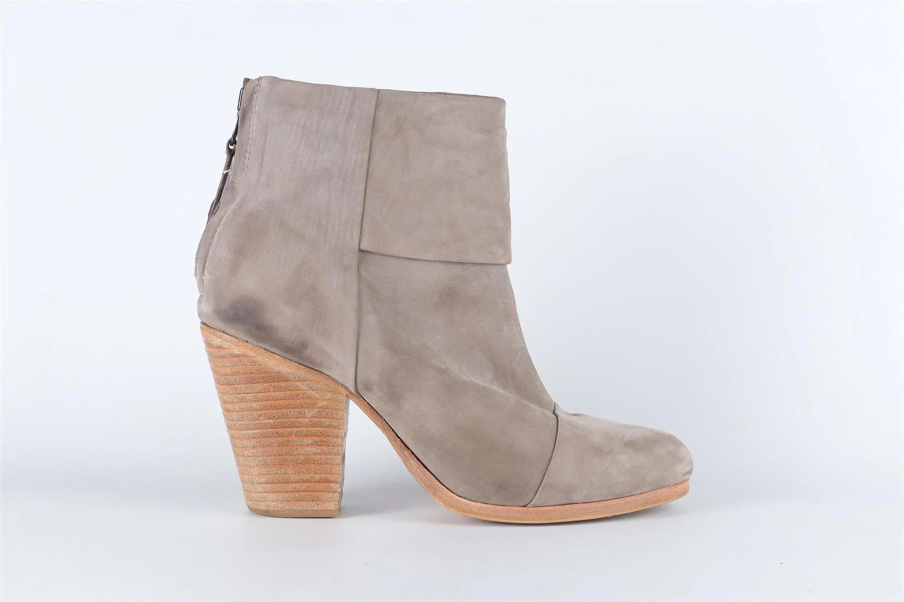 RAG & BONE GREY SUEDE ANKLE BOOTS EU 38 UK 5 US 8 - Image 2