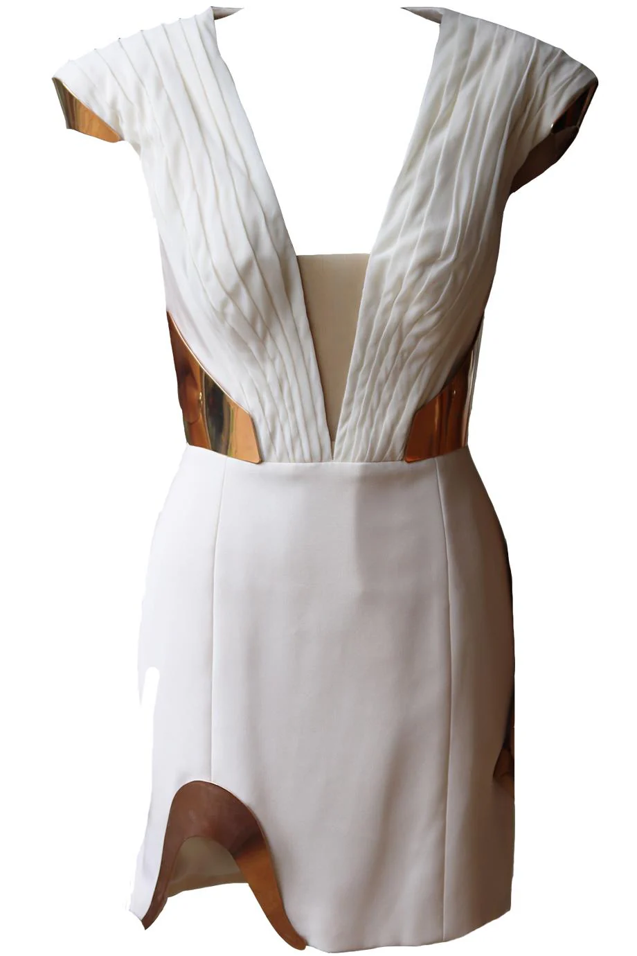 RALPH AND RUSSO EMBELLISHED SILK CREPE DE CHINE MINI DRESS SMALL - Image 2