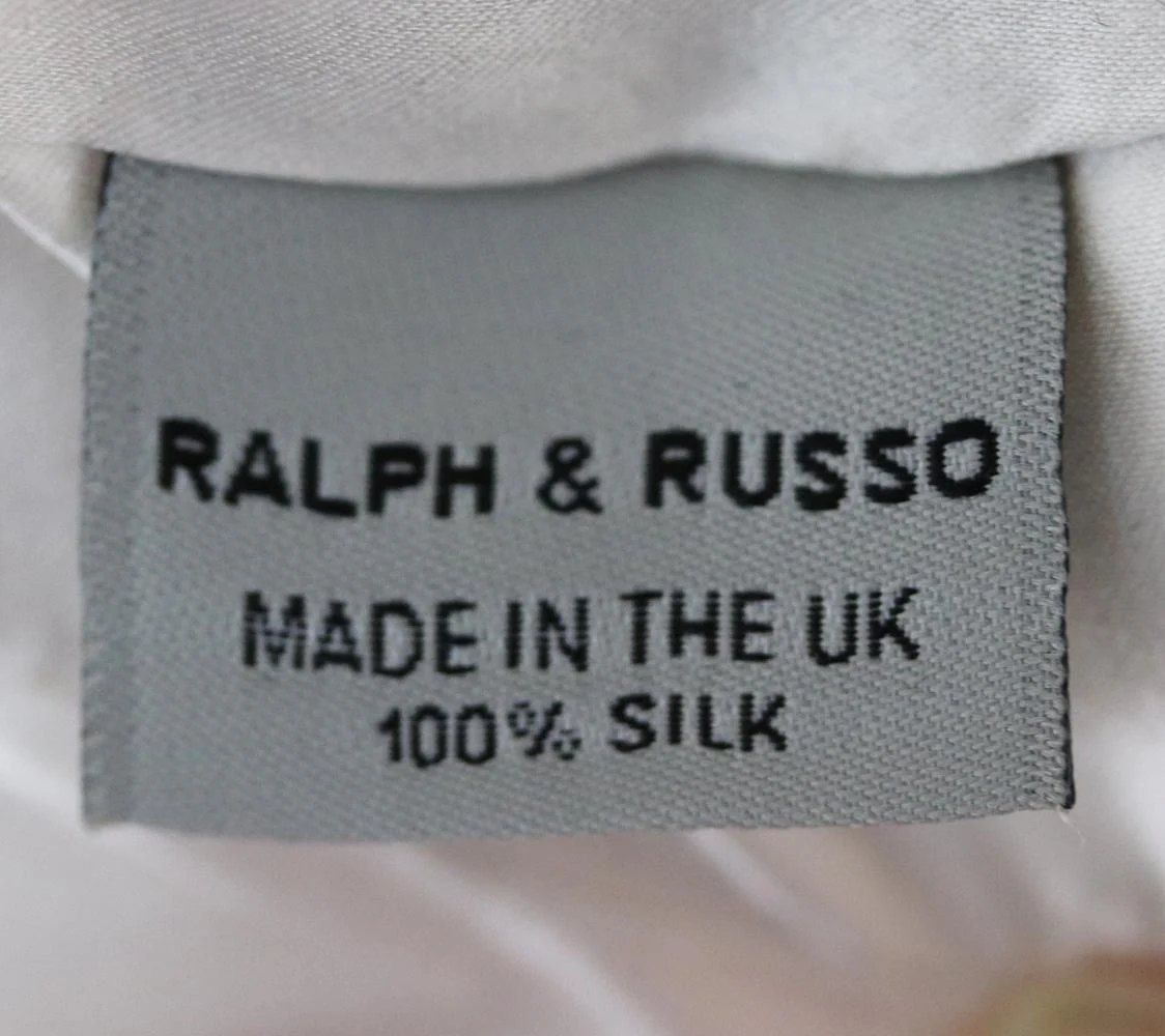 RALPH AND RUSSO ONE SHOULDER EMBELLISHED SILK MINI DRESS SMALL - Image 7