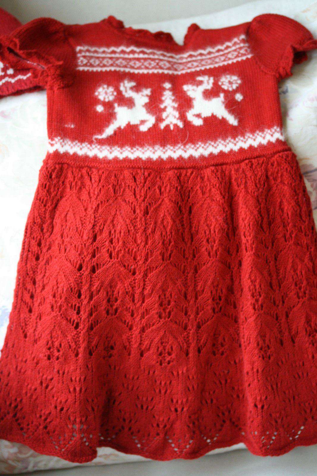 RALPH LAUREN BABY CABLE INTARSIA DRESS AND HAT 12 MONTHS - Image 6