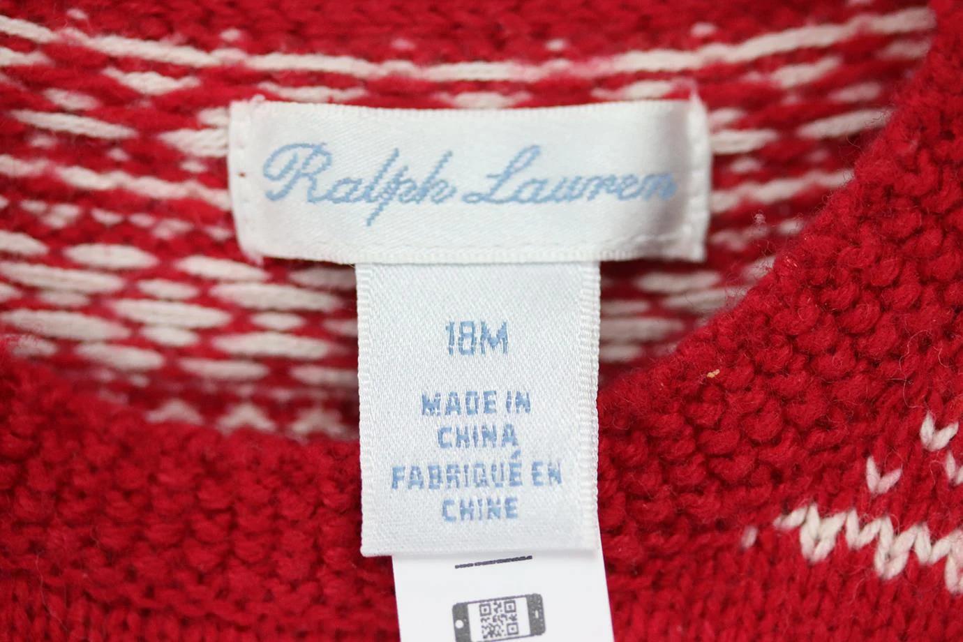 RALPH LAUREN BABY GIRLS KNITTED JUMPER 18 MONTHS - Image 5