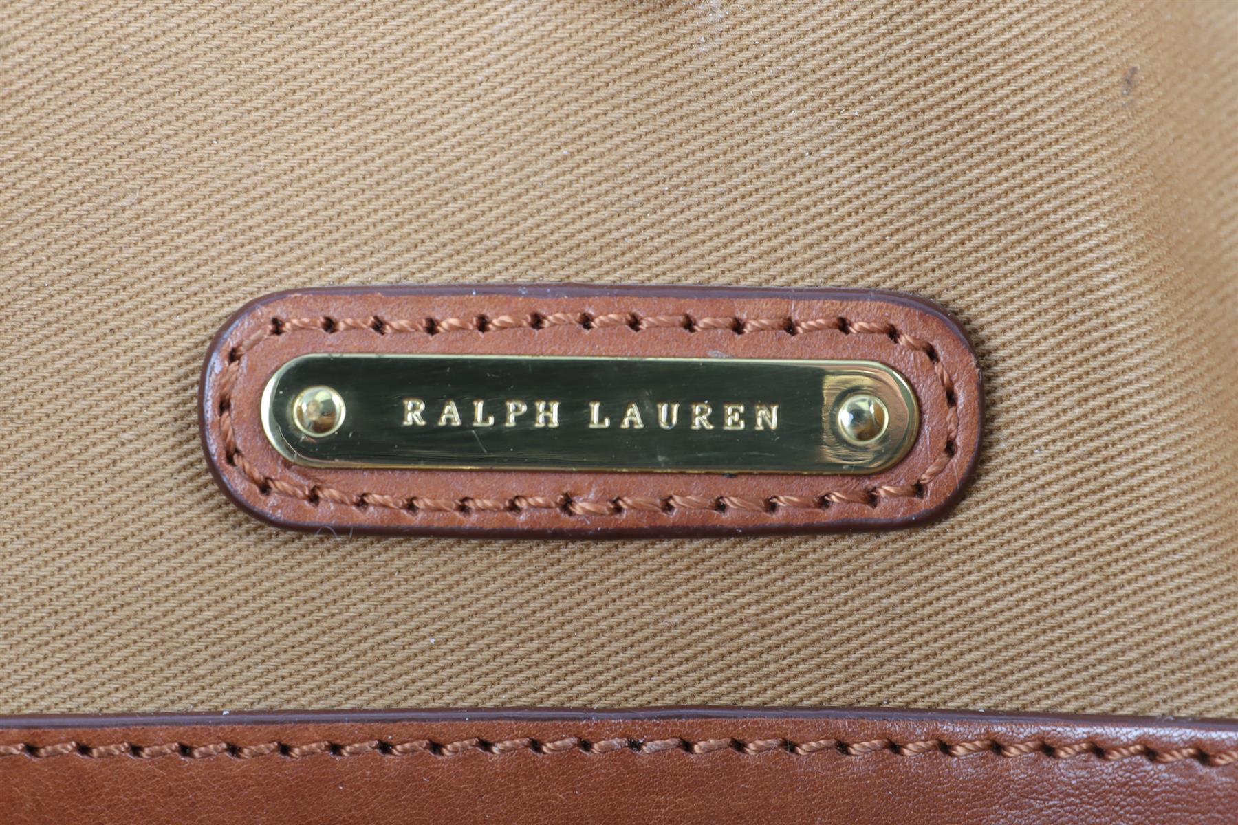 RALPH LAUREN BROWN LEATHER SHOULDER BAG - Image 11