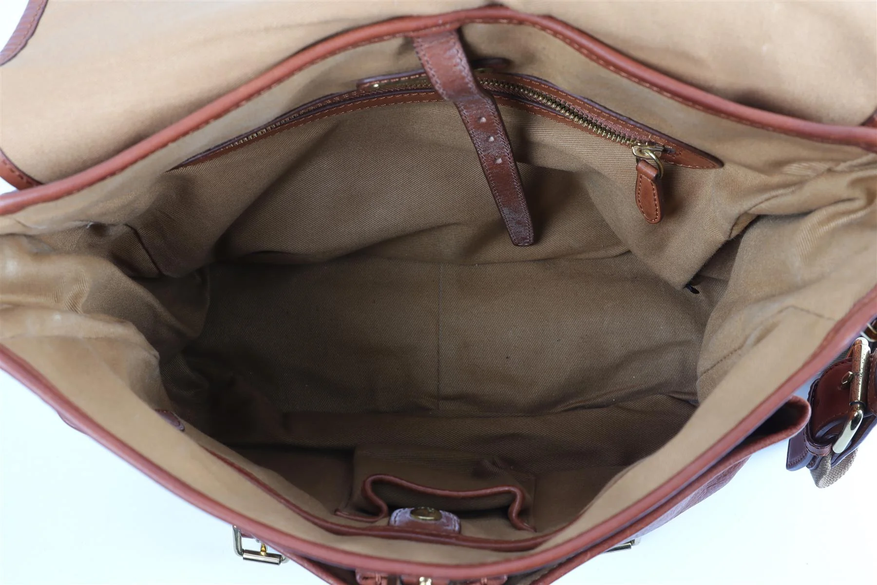 RALPH LAUREN BROWN LEATHER SHOULDER BAG - Image 12