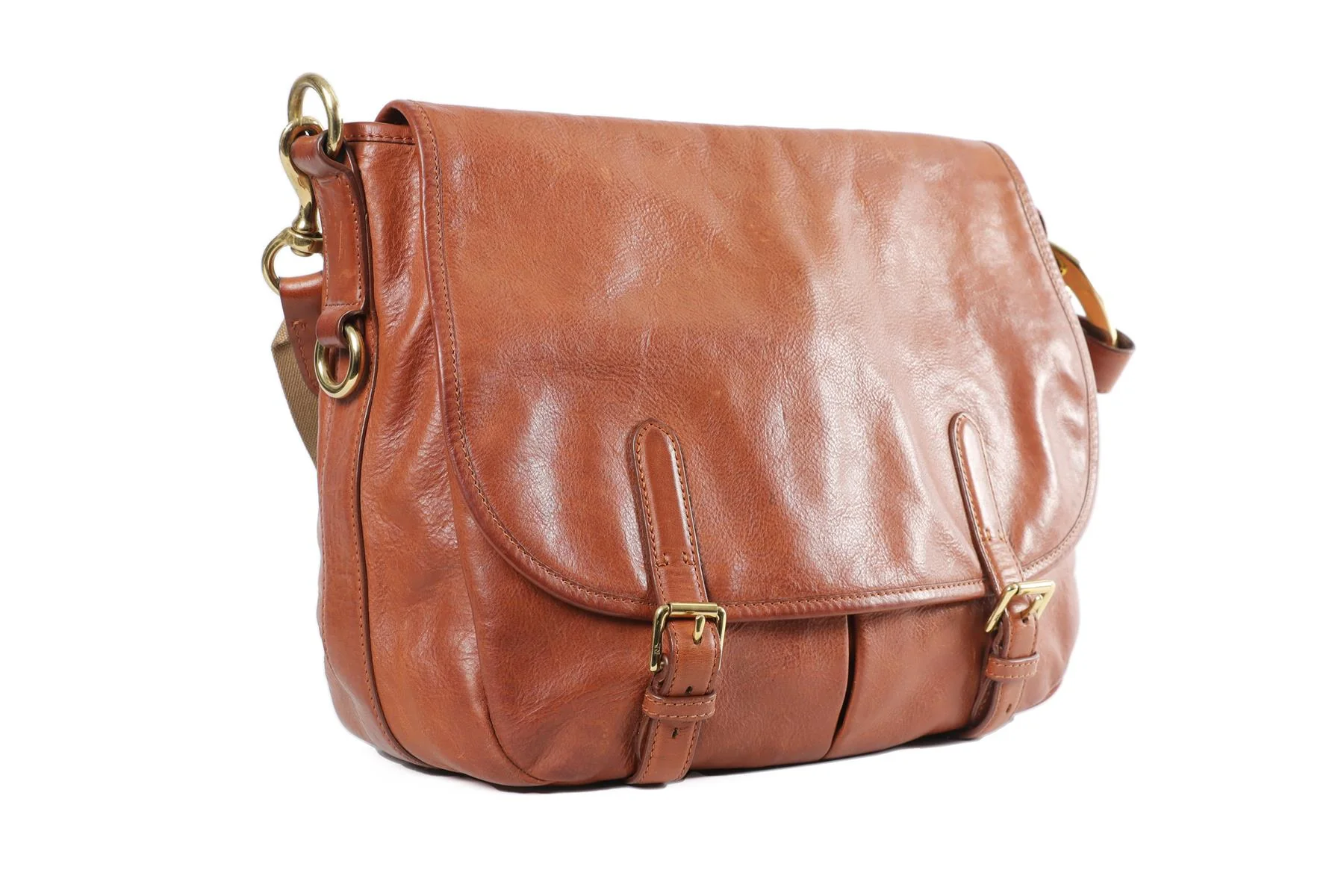 RALPH LAUREN BROWN LEATHER SHOULDER BAG - Image 4