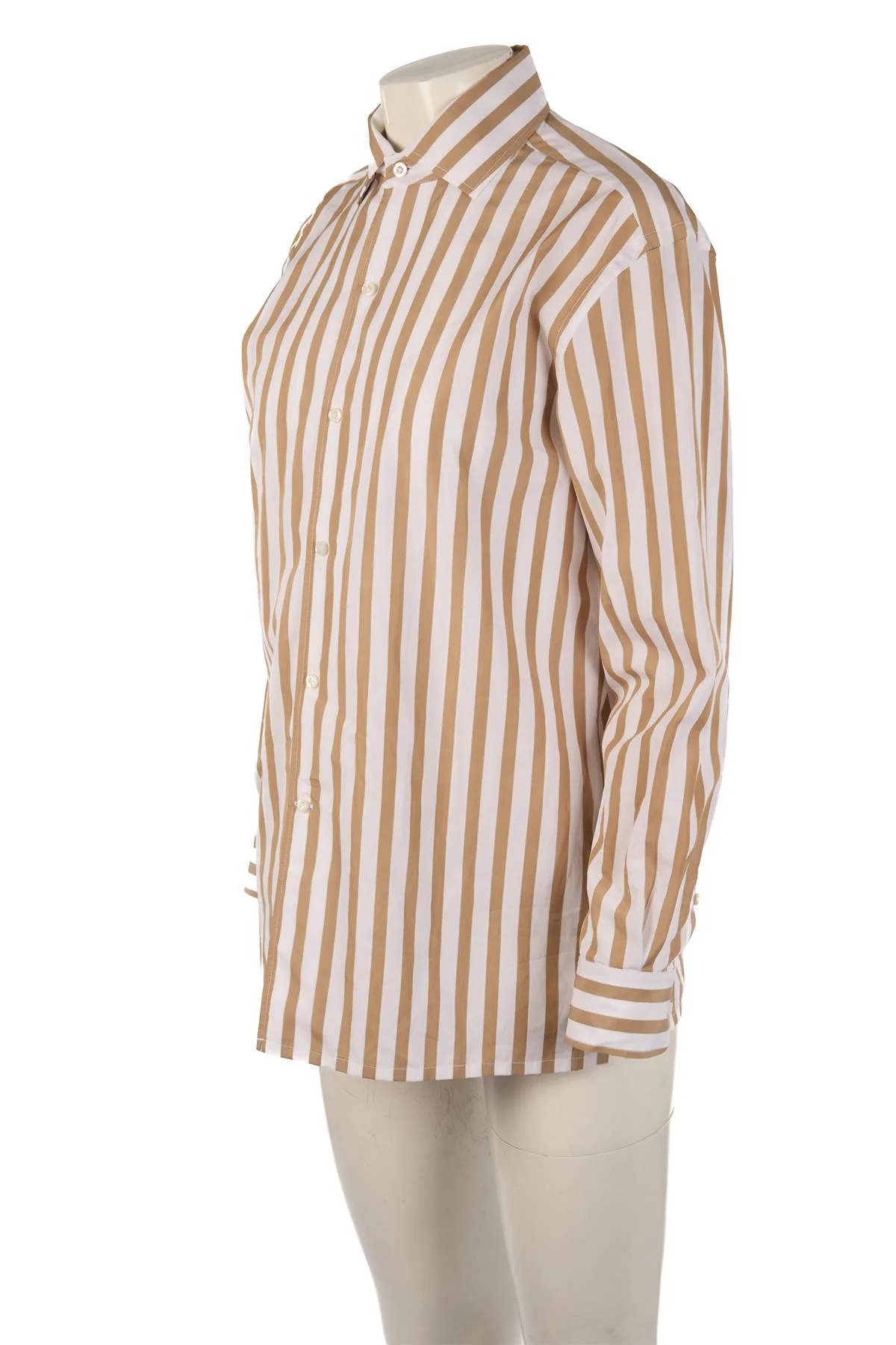 RALPH LAUREN COLLECTION BEIGE COTTON SHIRT US 6 UK 10 - Image 3