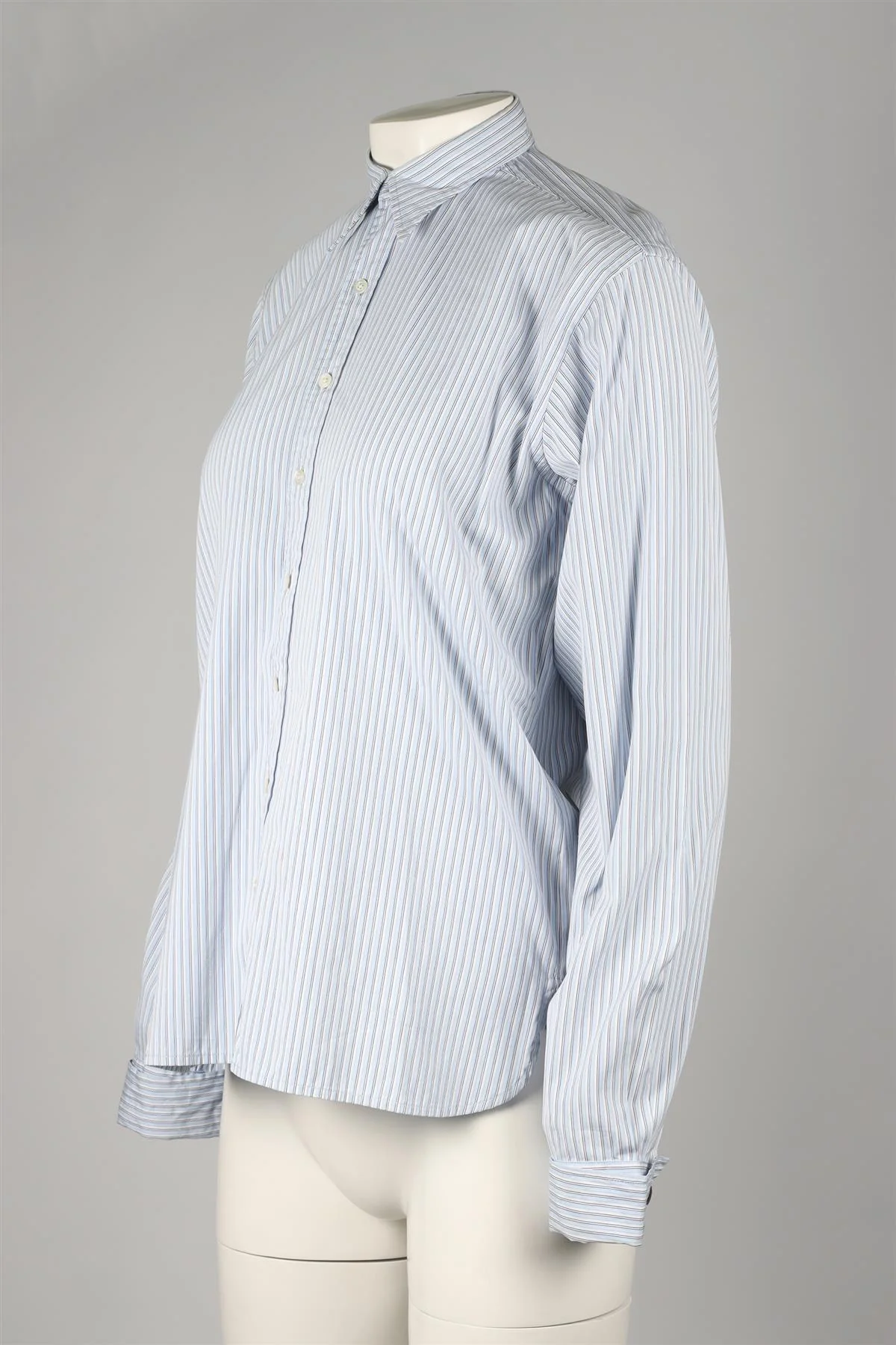 RALPH LAUREN COLLECTION BLUE COTTON SHIRT US 6 UK 10 - Image 3
