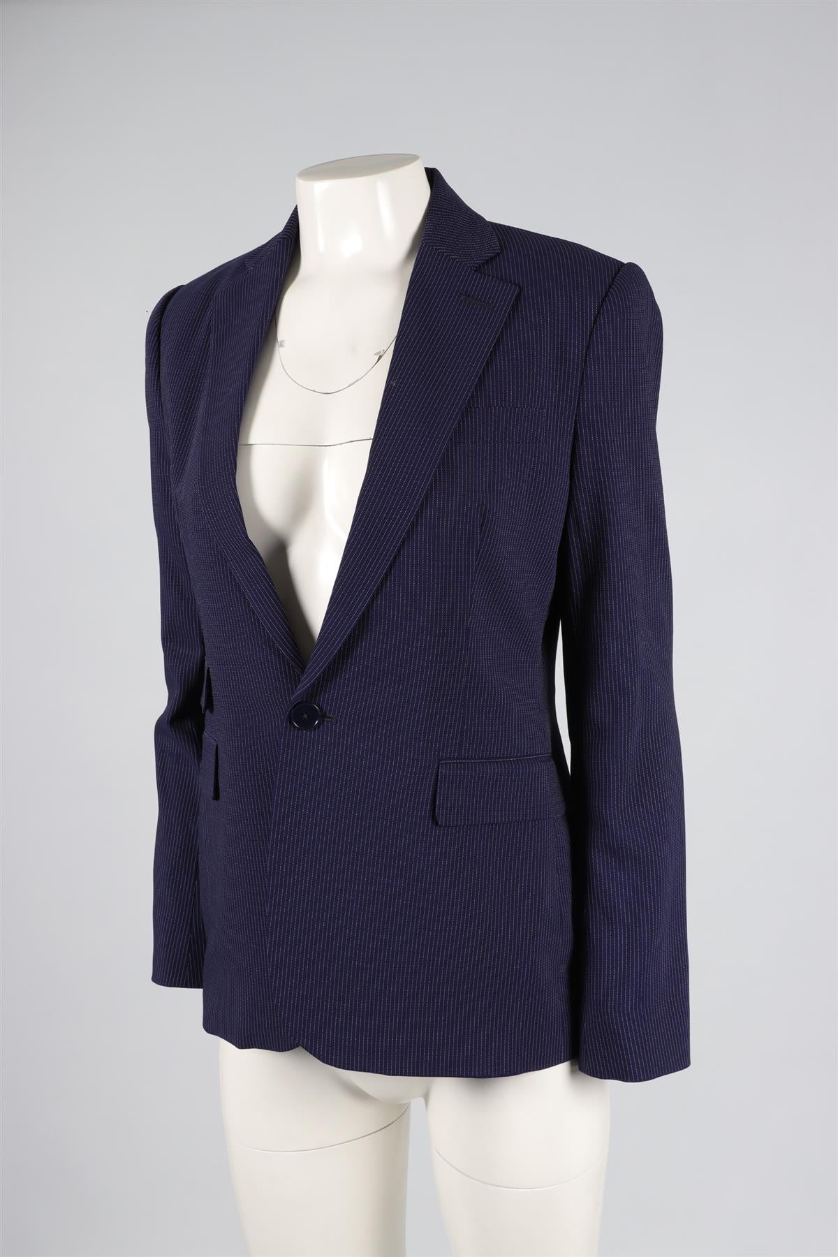 RALPH LAUREN COLLECTION NAVY WOOL BLAZER US 6 UK 10 - Image 3