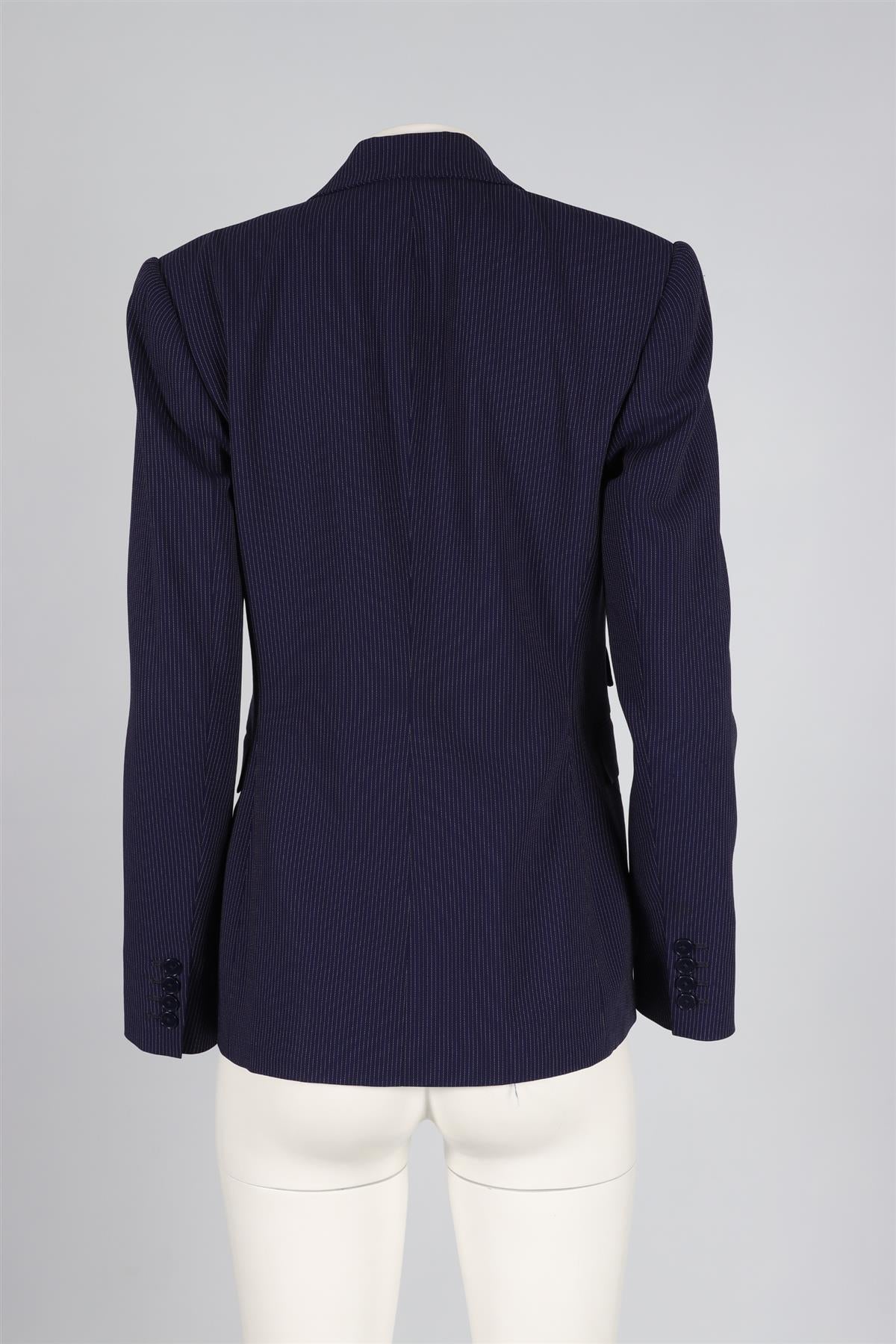 RALPH LAUREN COLLECTION NAVY WOOL BLAZER US 6 UK 10 - Image 4