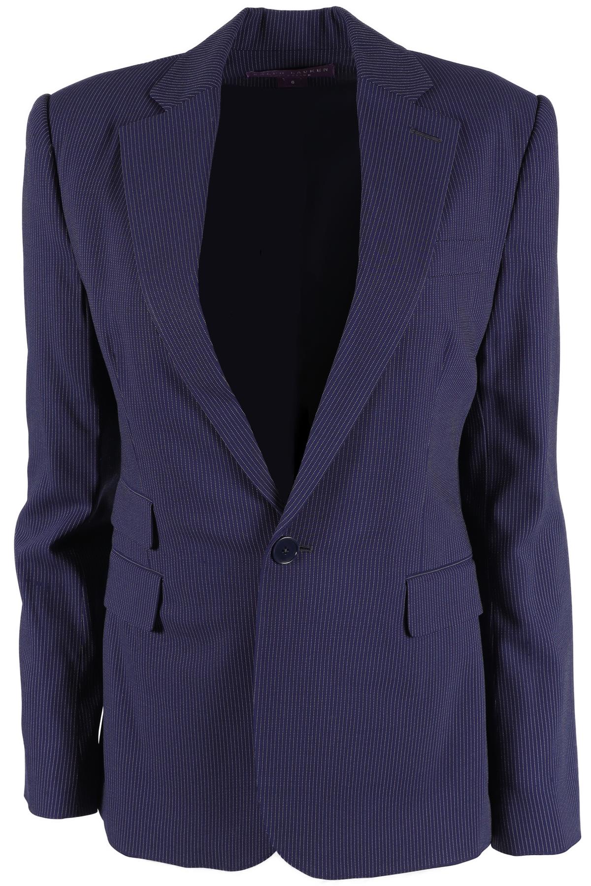 RALPH LAUREN COLLECTION NAVY WOOL BLAZER US 6 UK 10 - Image 5