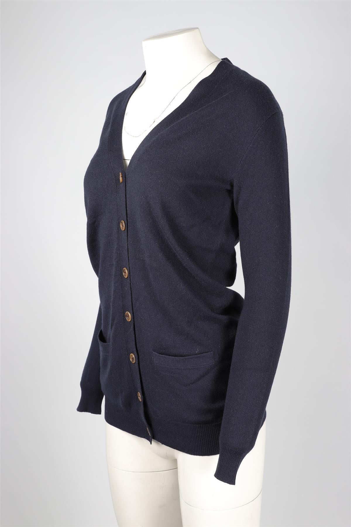 RALPH LAUREN NAVY KNIT CARDIGAN SMALL - Image 3