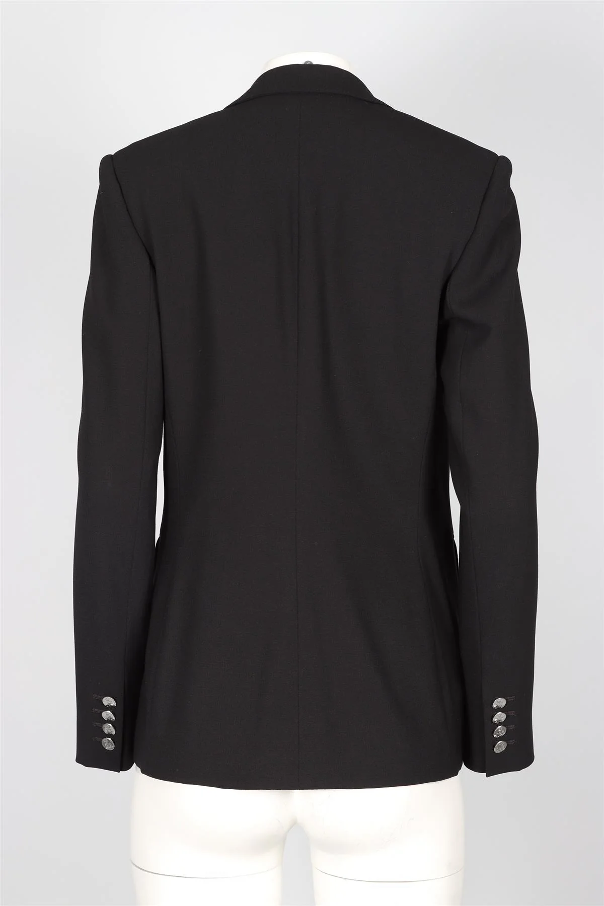RALPH LAUREN PURPLE LABEL BLACK WOOL BLAZER US 8 UK 12 - Image 4