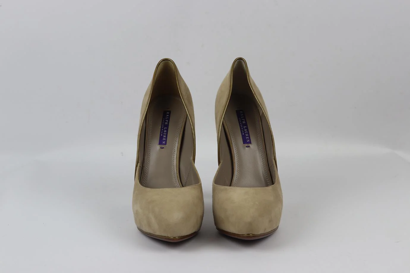 RALPH LAUREN PURPLE LABEL SUEDE PLATFORM PUMPS EU 39.5 UK 6.5 US 9.5 - Image 3
