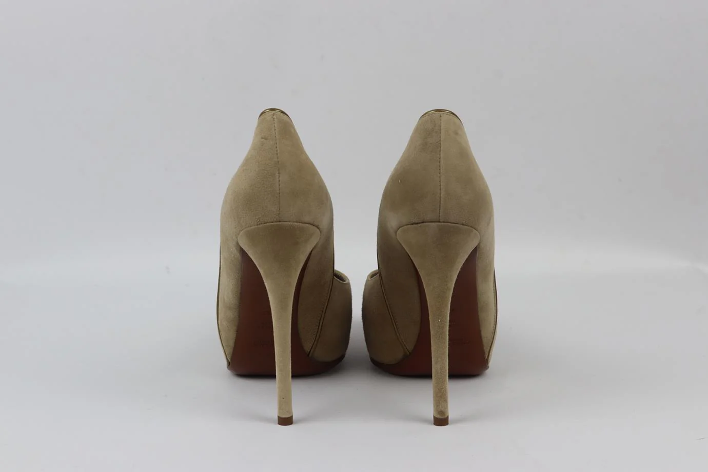 RALPH LAUREN PURPLE LABEL SUEDE PLATFORM PUMPS EU 39.5 UK 6.5 US 9.5 - Image 4