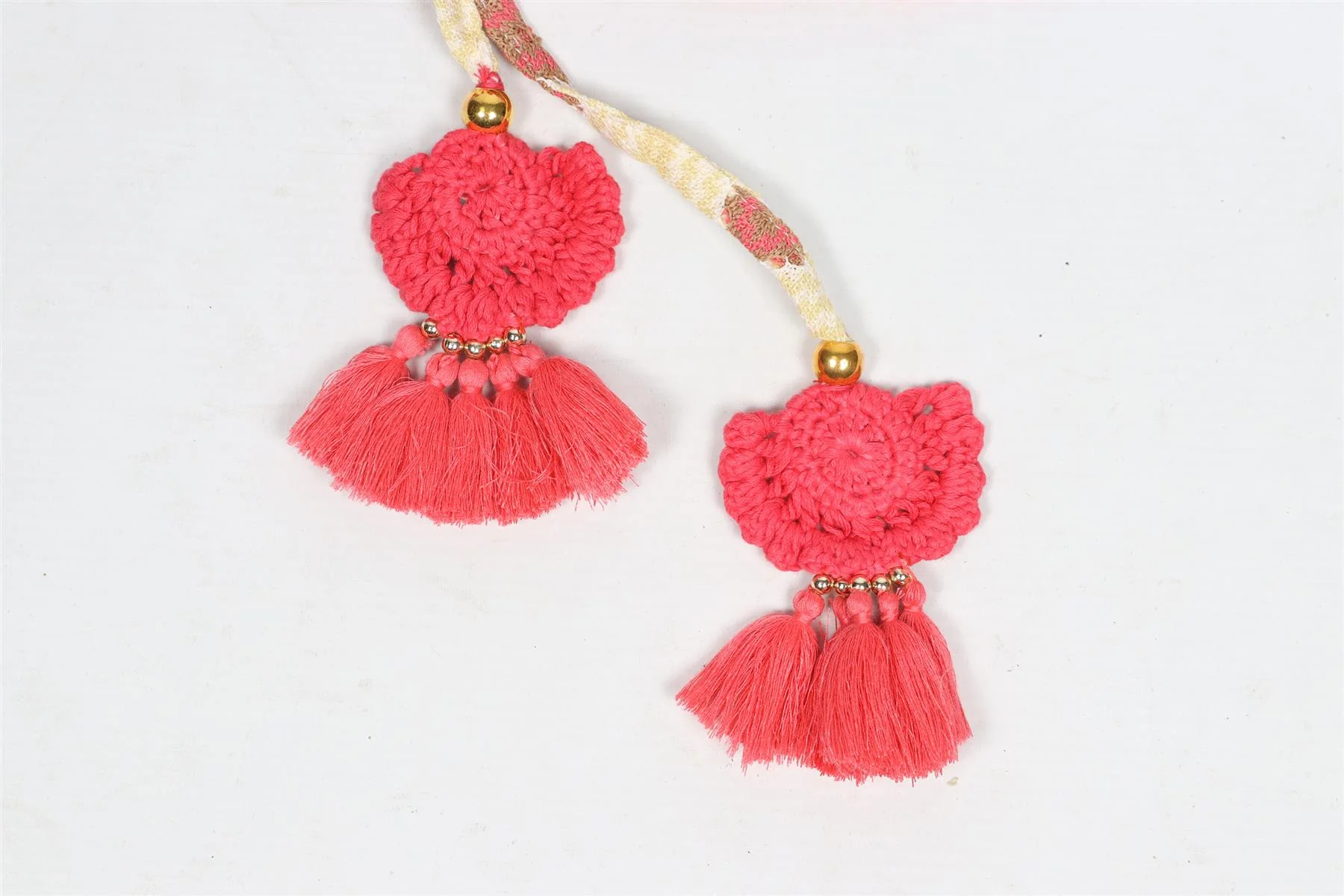 RAMY BROOK PINK CROCHET SHORTS LARGE - Image 3
