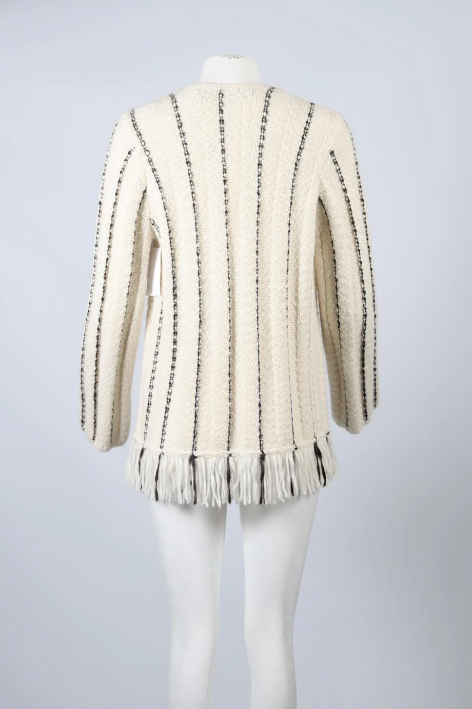RAQUEL ALLEGRA ALPACA AND WOOL BLEND CARDIGAN MEDIUM - Image 4