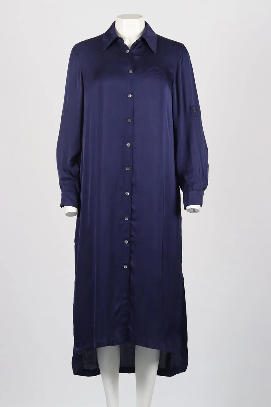 RAQUEL ALLEGRA COTTON BLEND MIDI DRESS UK 10 - Image 2