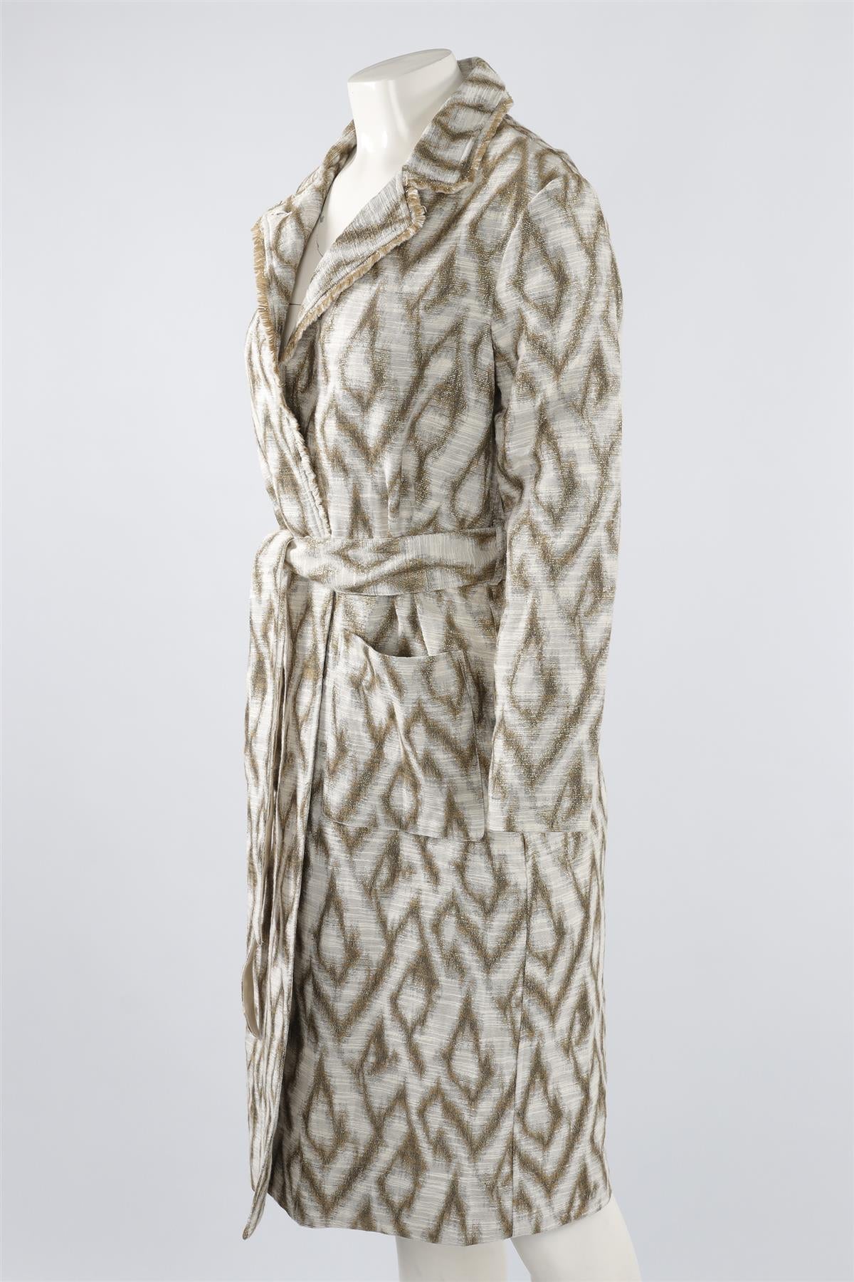 RAQUEL ALLEGRA MULTI COTTON COAT UK 6 - Image 3