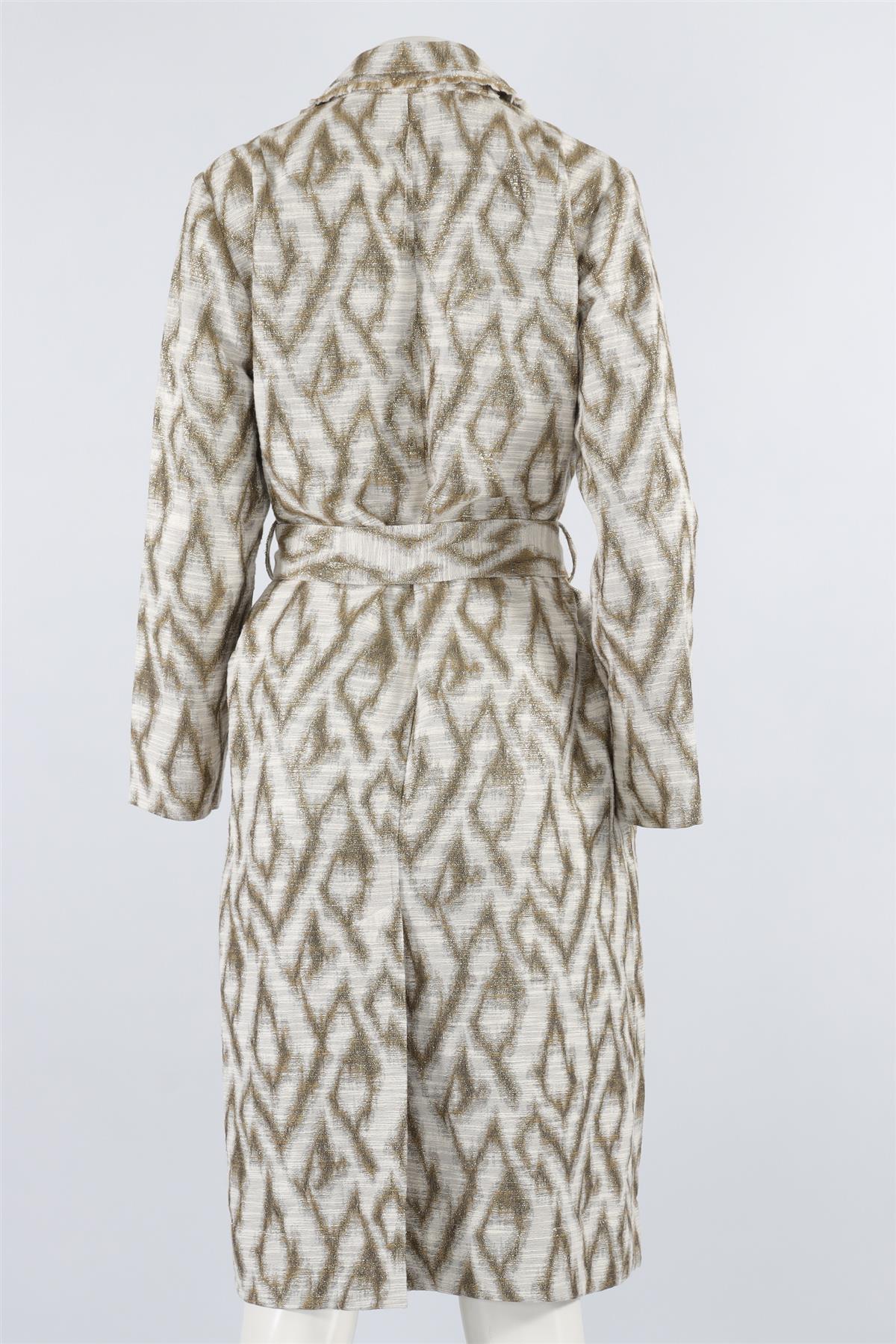 RAQUEL ALLEGRA MULTI COTTON COAT UK 6 - Image 4