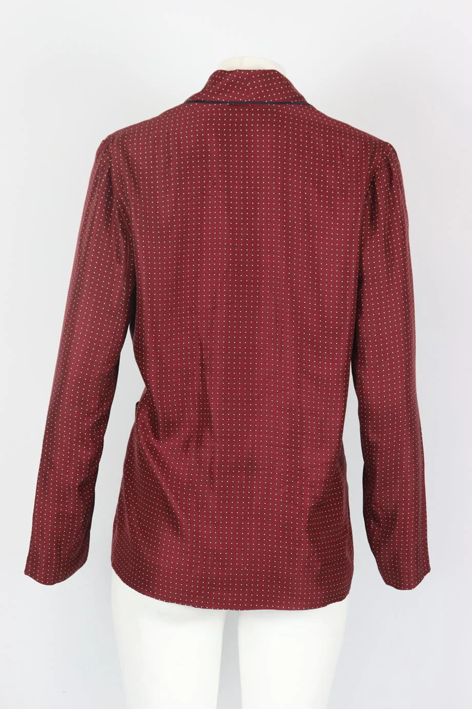 RAQUEL ALLEGRA POLKA DOT SILK JACKET UK 8 - Image 4