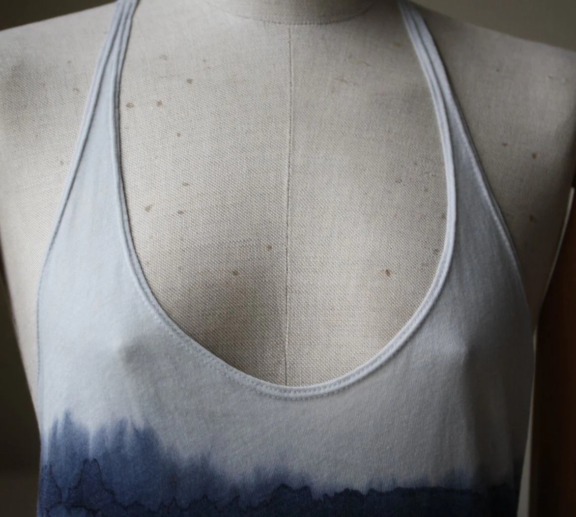RAQUEL ALLEGRA TIE-DYE COTTON-BLEND JERSEY TANK TOP 1 UK 8 - Image 3